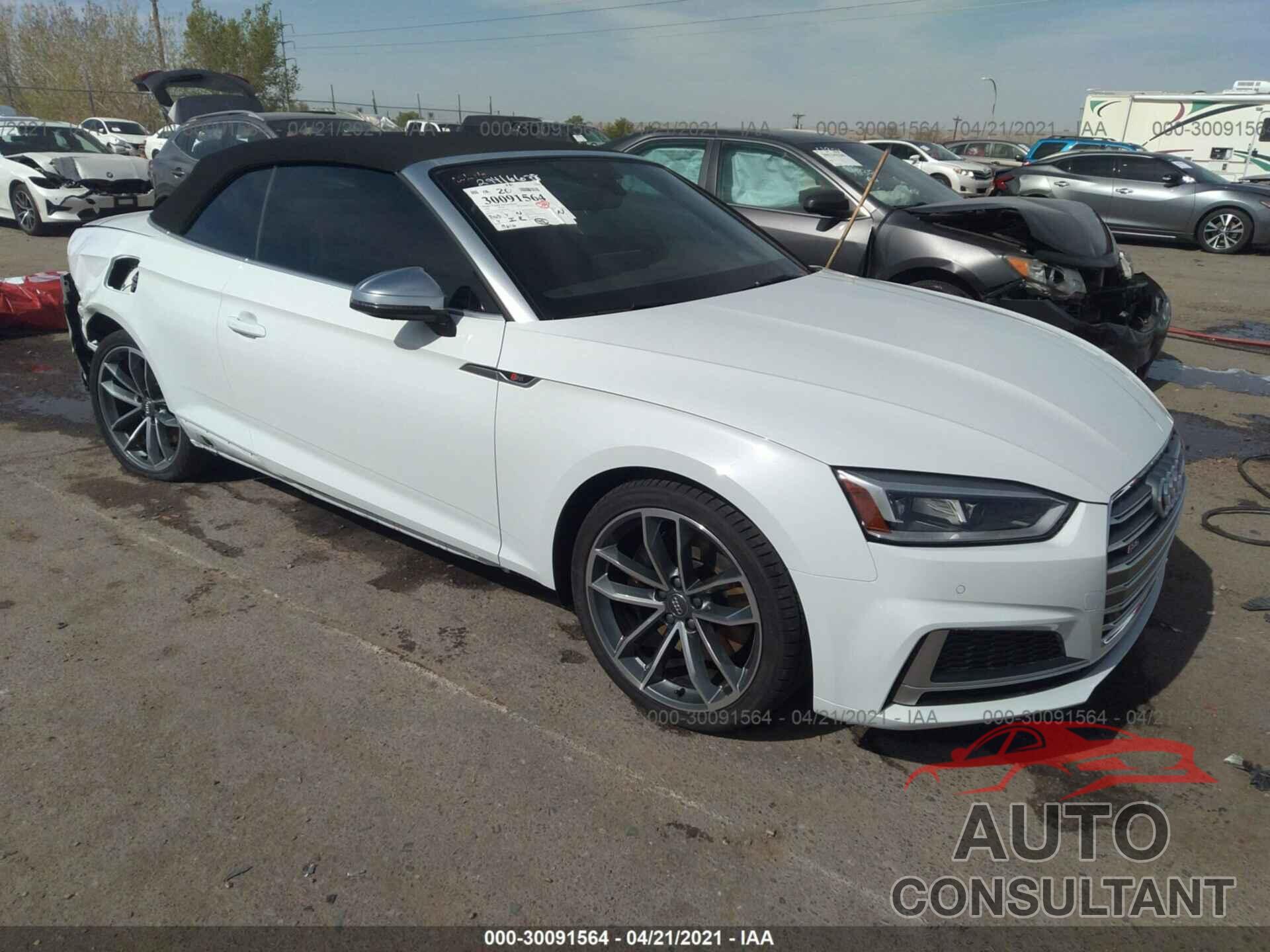 AUDI S5 CABRIOLET 2018 - WAU24GF58JN009636