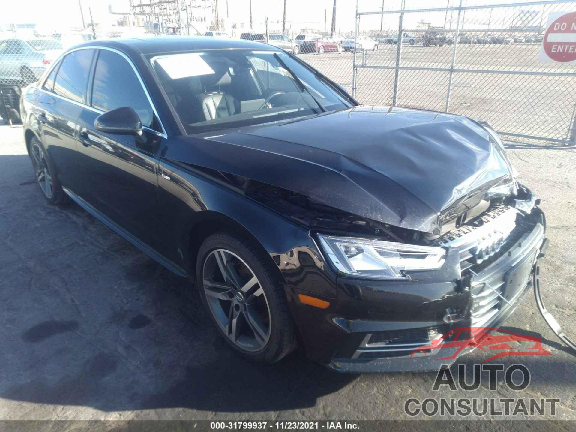 AUDI A4 2017 - WAULMAF44HA180281