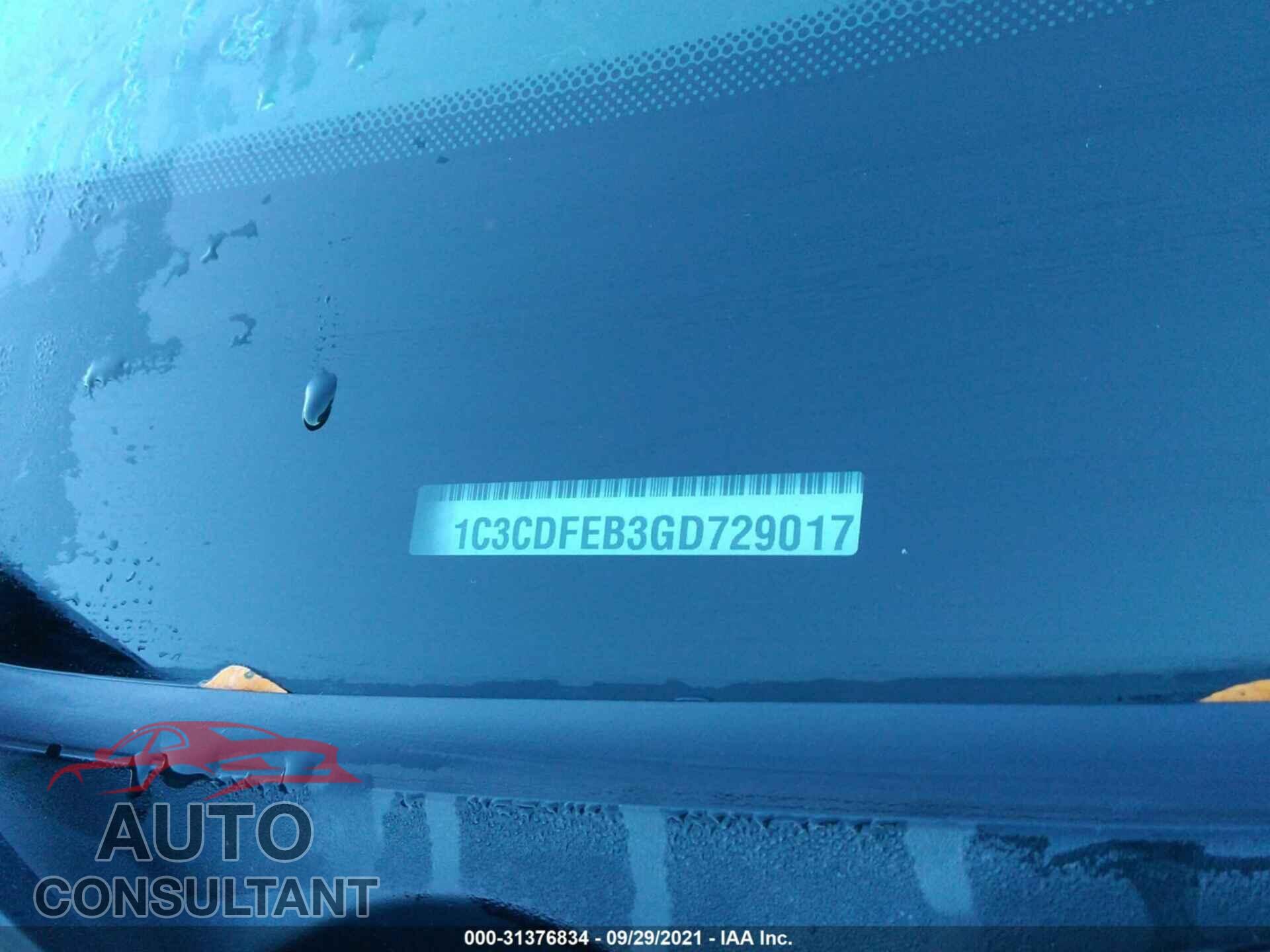 DODGE DART 2016 - 1C3CDFEB3GD729017