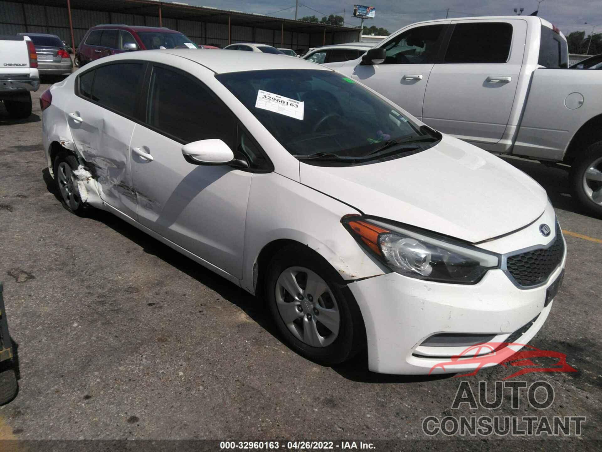 KIA FORTE 2016 - KNAFK4A60G5584117