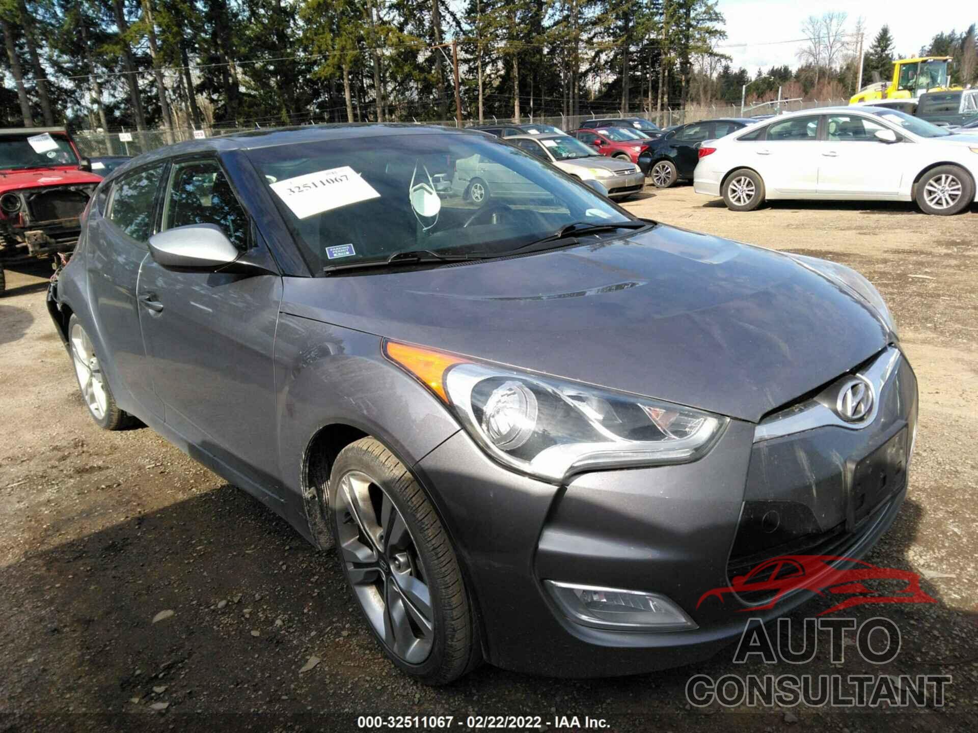 HYUNDAI VELOSTER 2016 - KMHTC6AD8GU258953