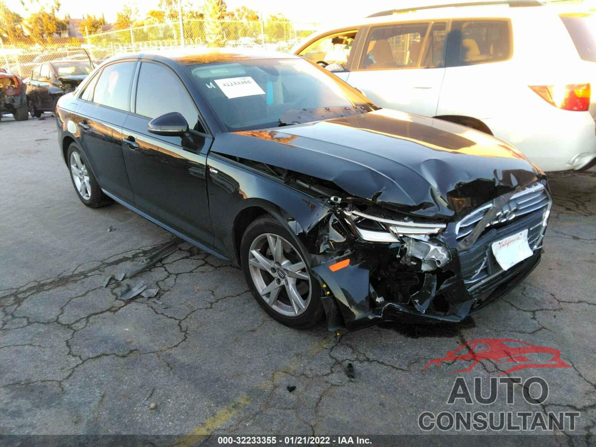 AUDI A4 2018 - WAUKMAF40JA223760