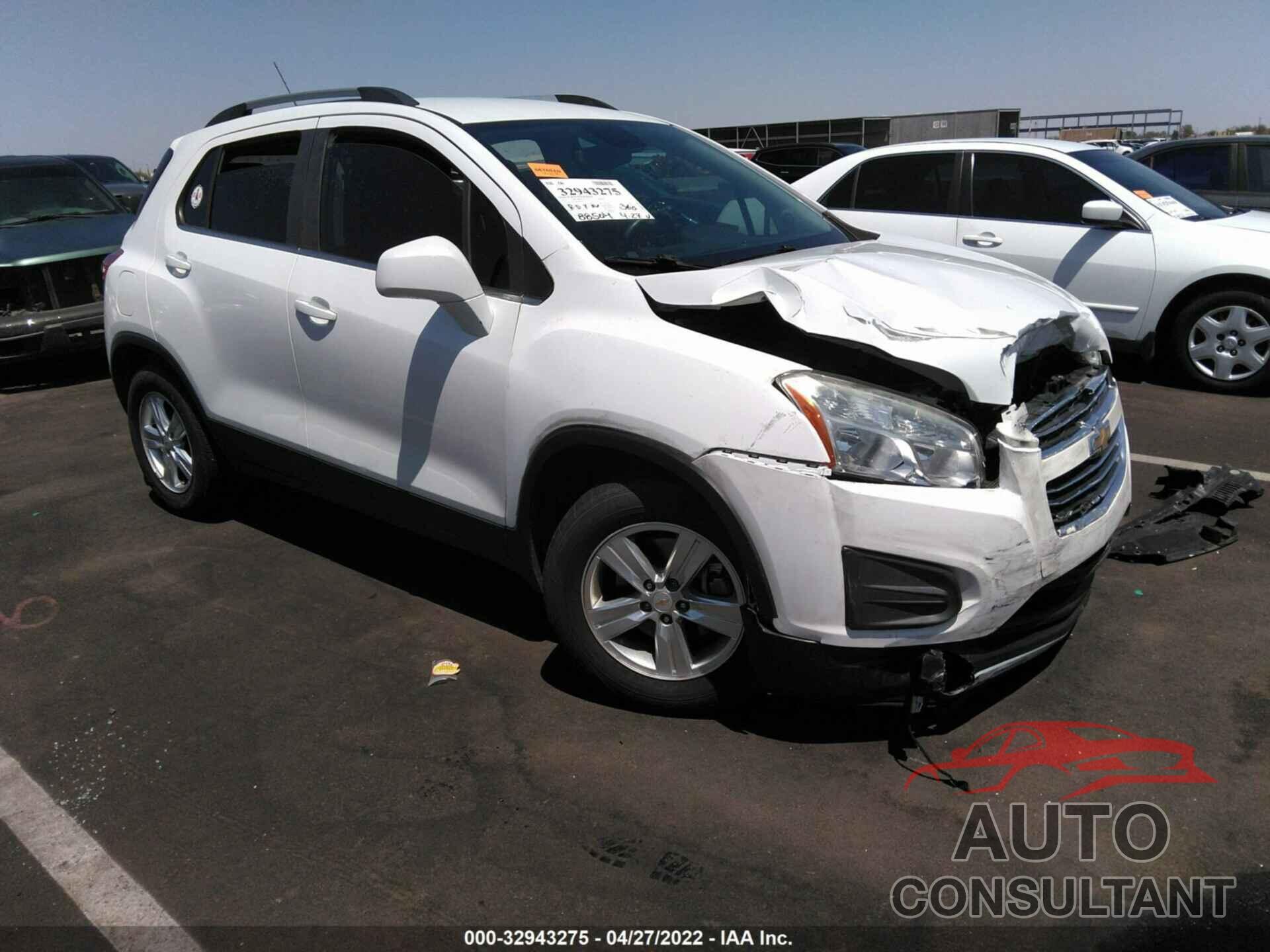 CHEVROLET TRAX 2016 - KL7CJLSBXGB644210