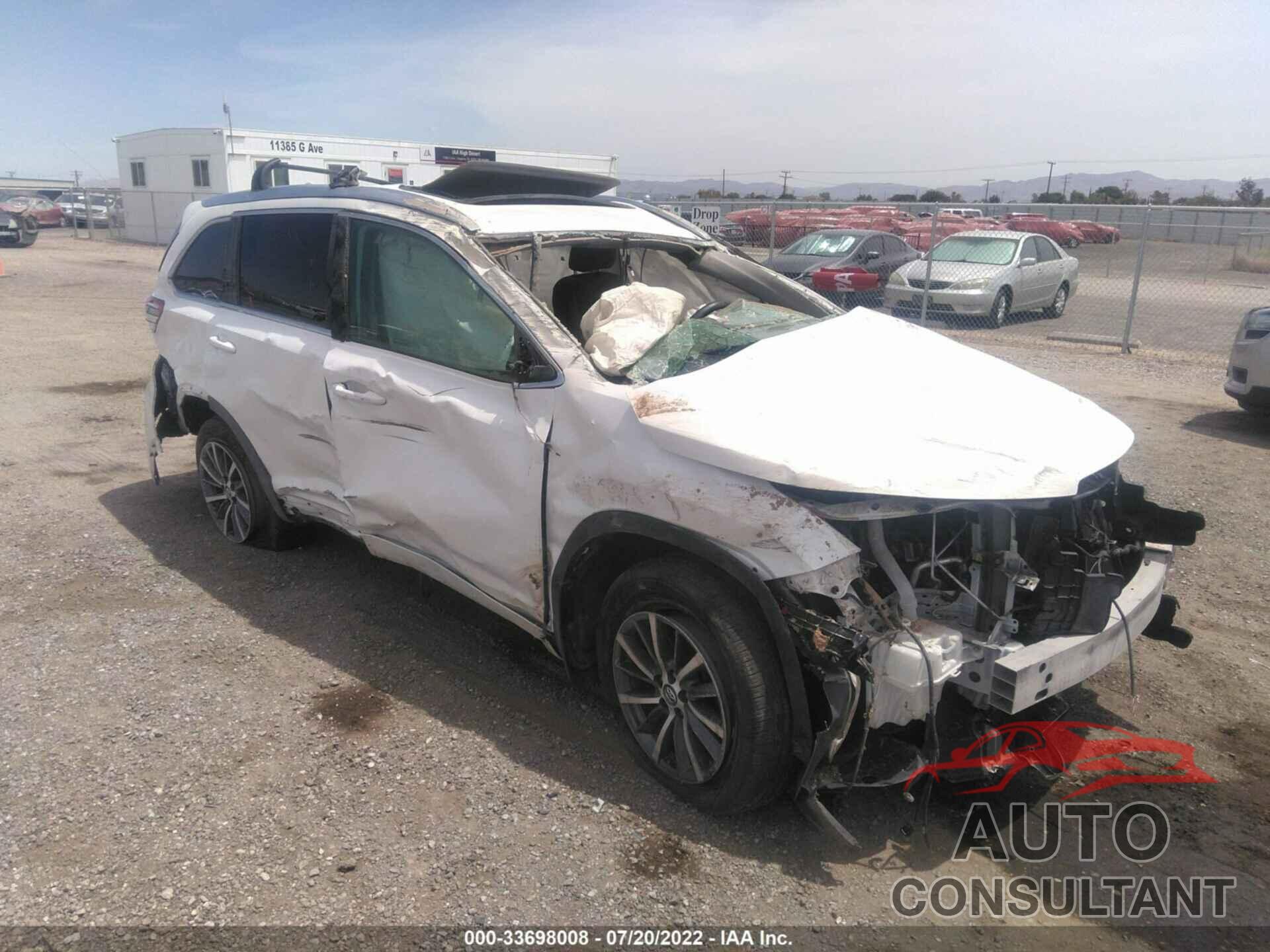 TOYOTA HIGHLANDER 2017 - 5TDJZRFH3HS385364