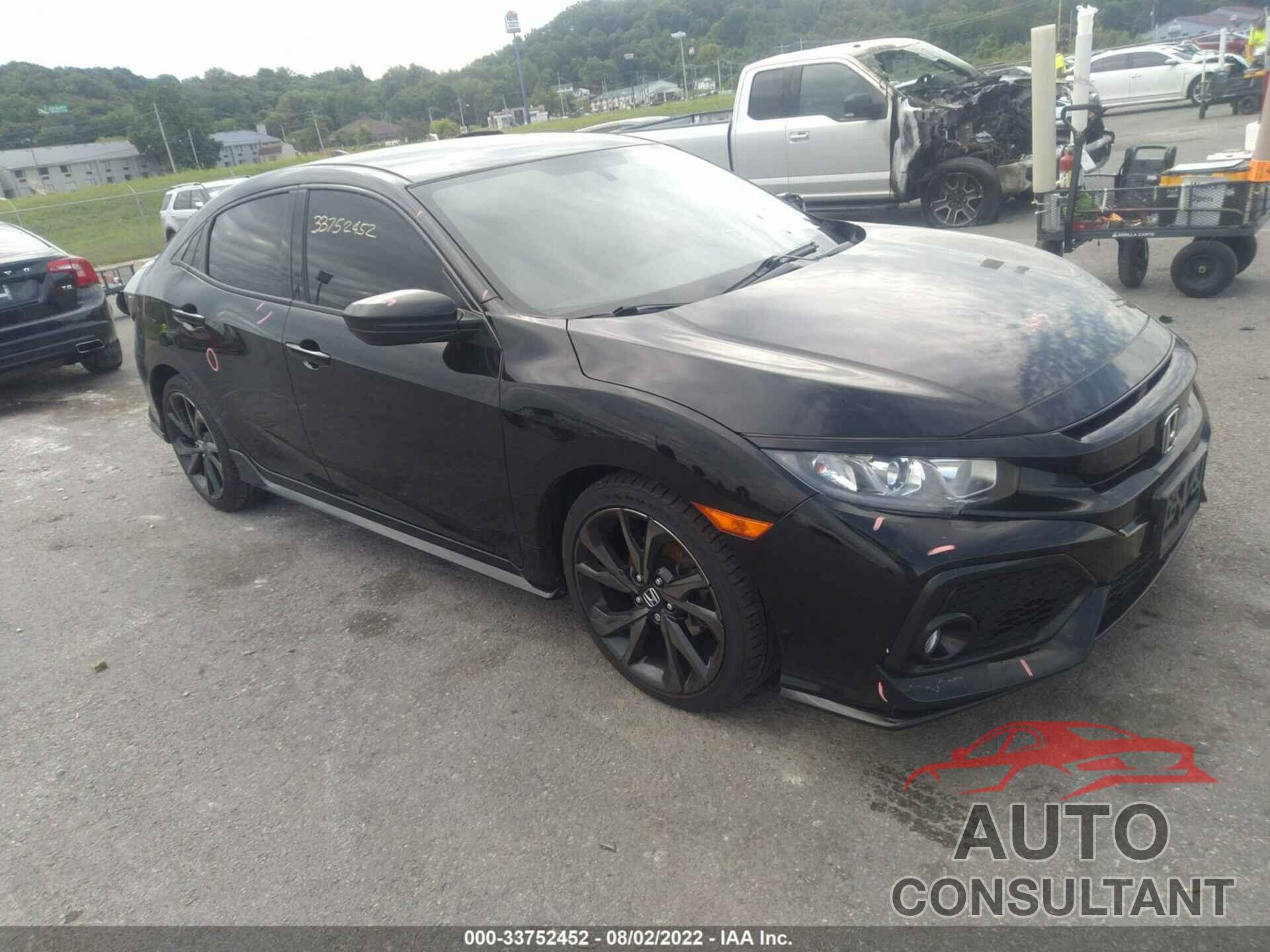 HONDA CIVIC HATCHBACK 2017 - SHHFK7H45HU220427