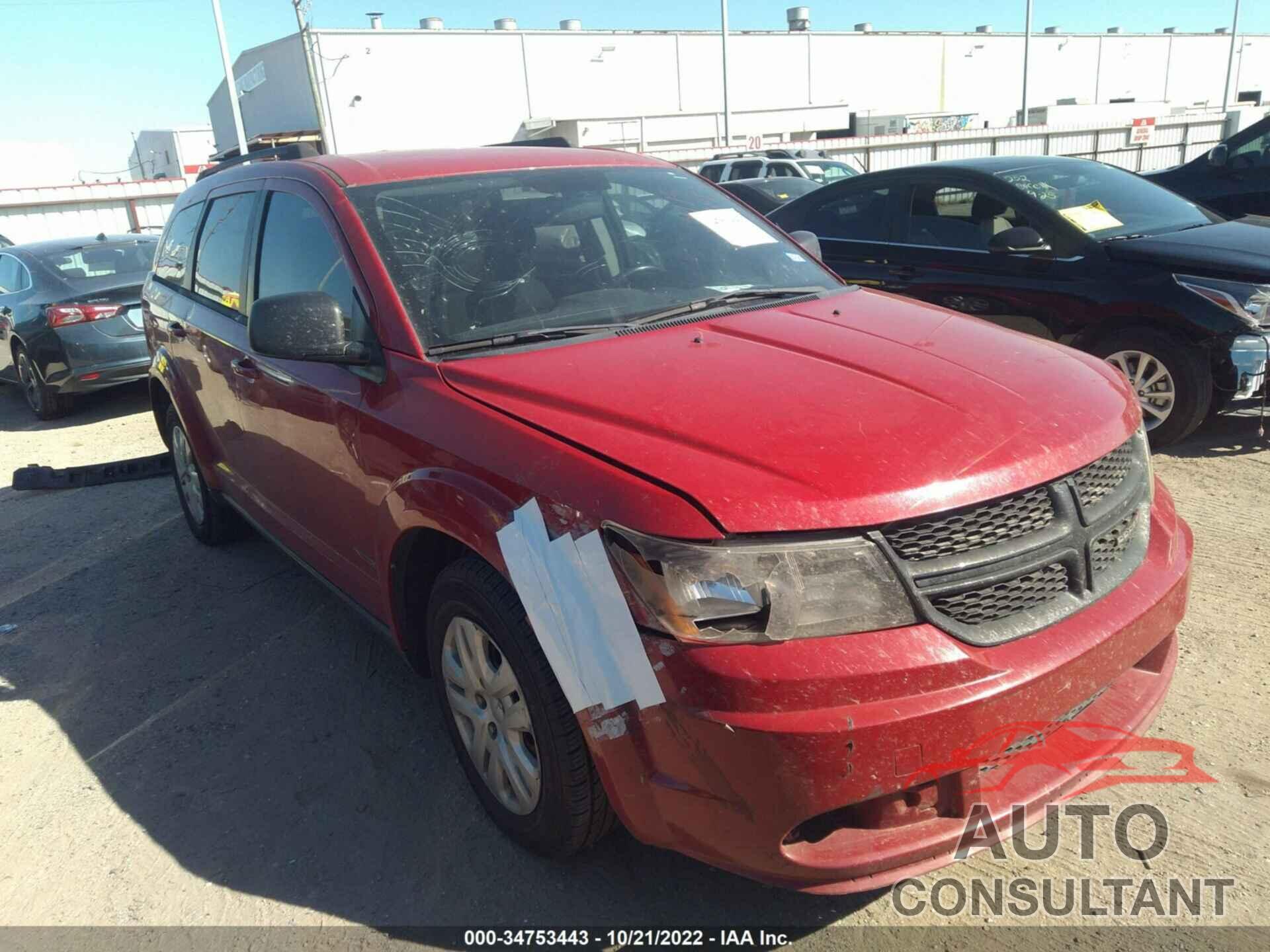DODGE JOURNEY 2016 - 3C4PDCAB2GT250101