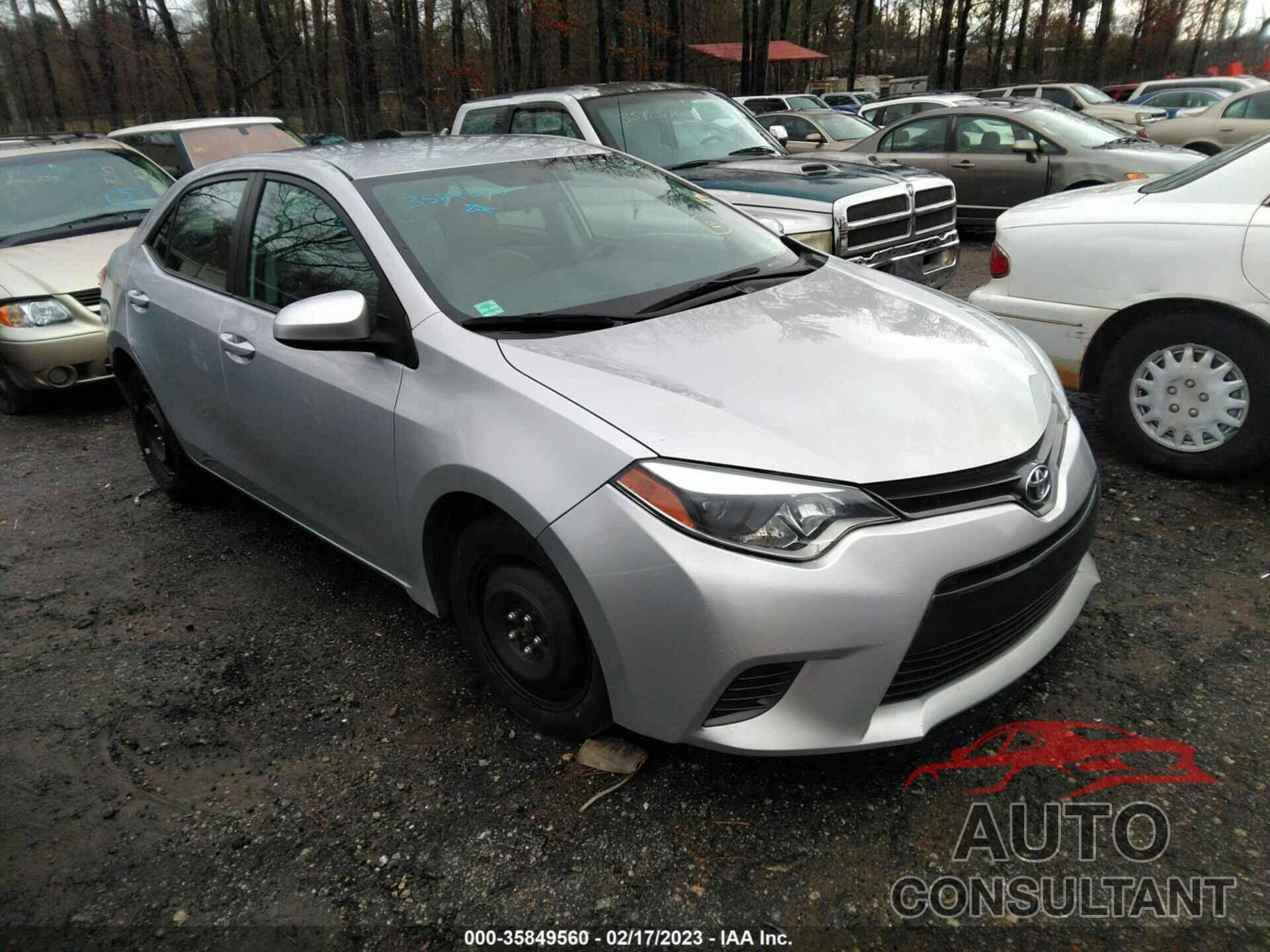 TOYOTA COROLLA 2016 - 5YFBURHE1GP563446