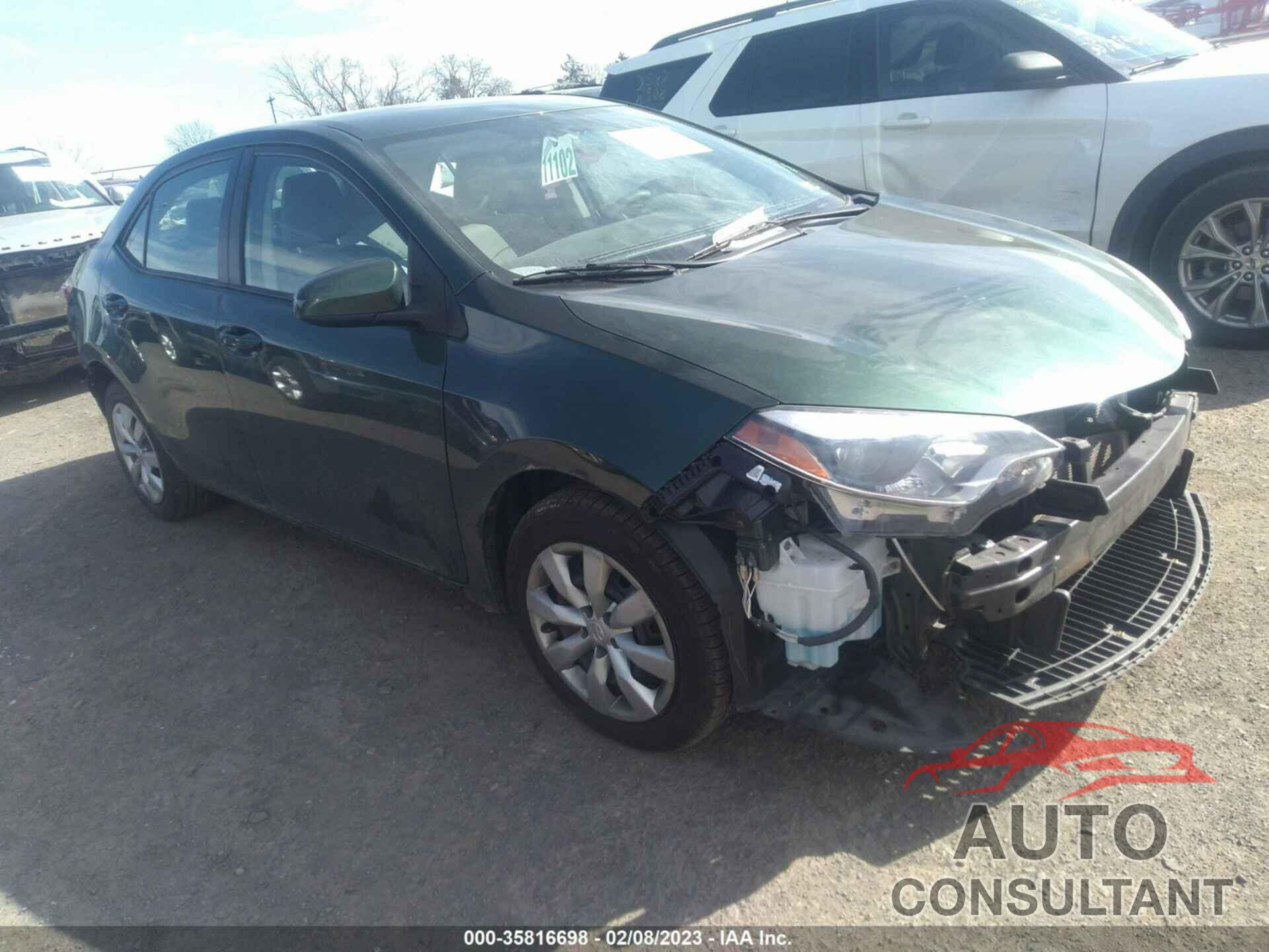 TOYOTA COROLLA 2016 - 2T1BURHE3GC727327