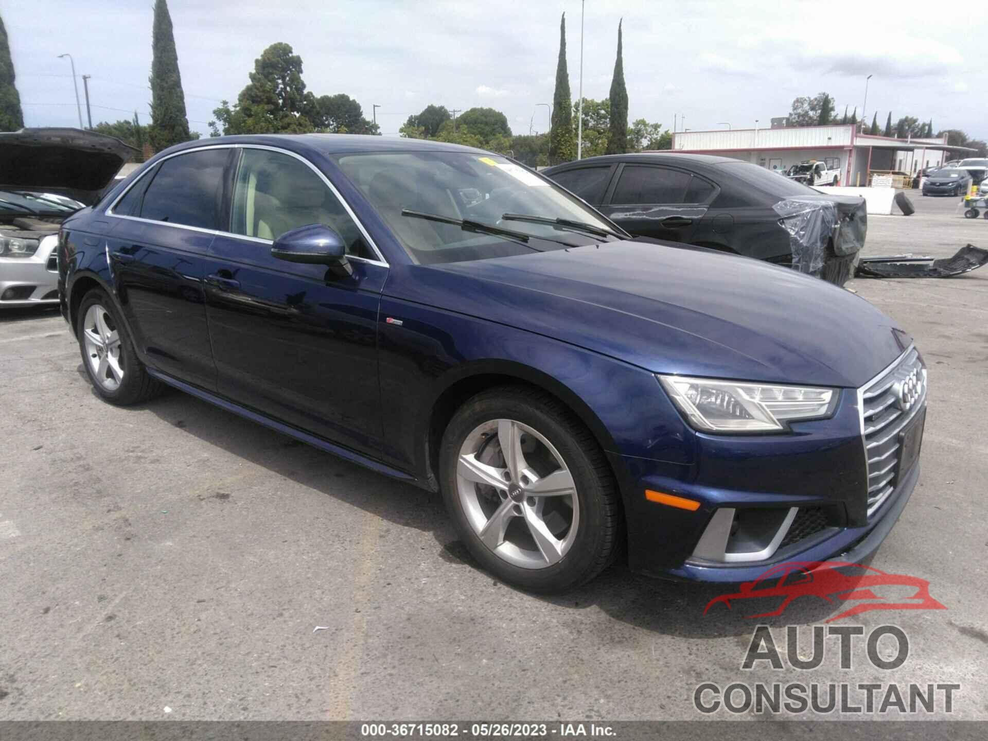 AUDI A4 2019 - WAUDNAF49KA049632