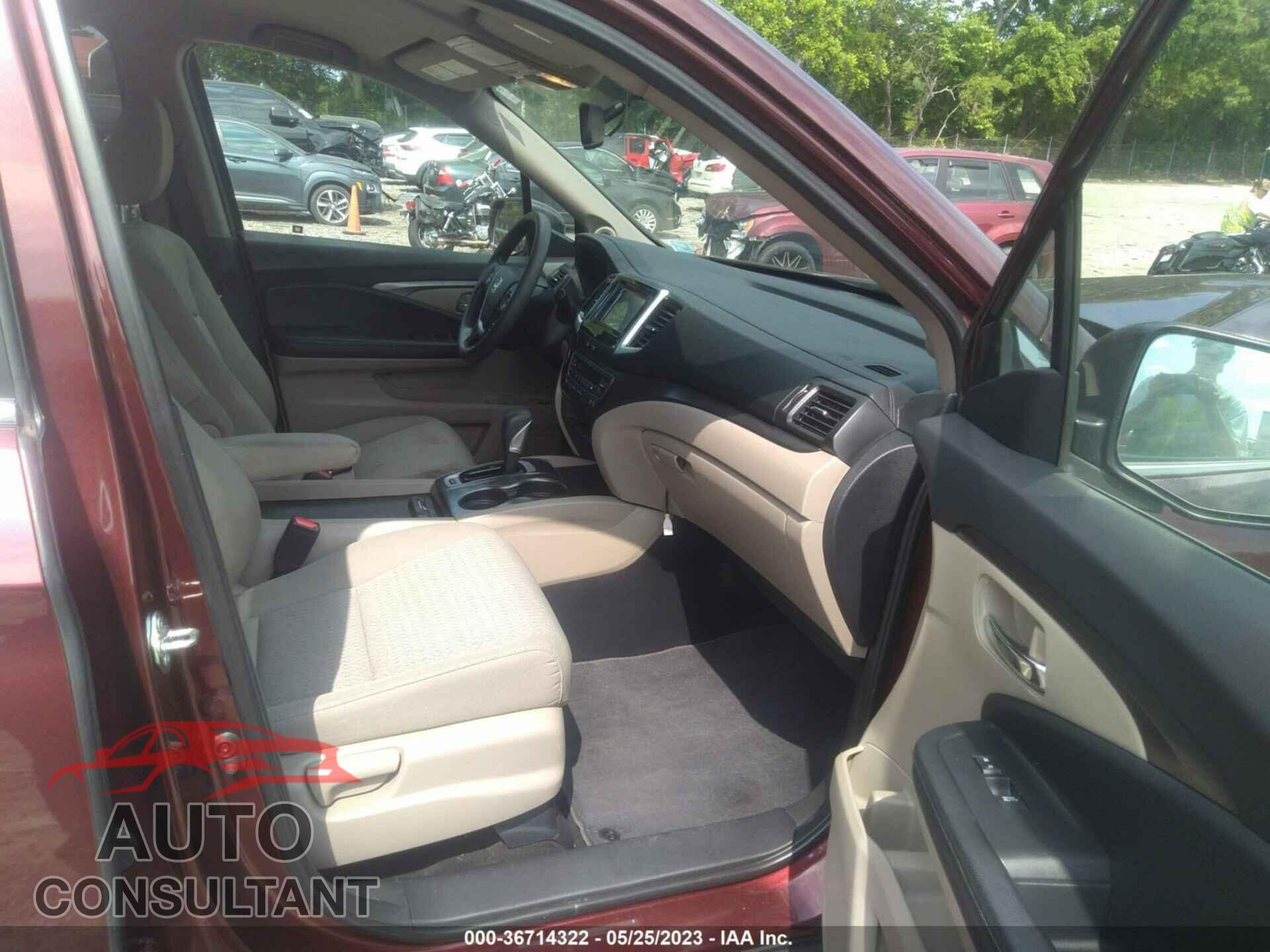HONDA RIDGELINE 2017 - 5FPYK2F48HB008239
