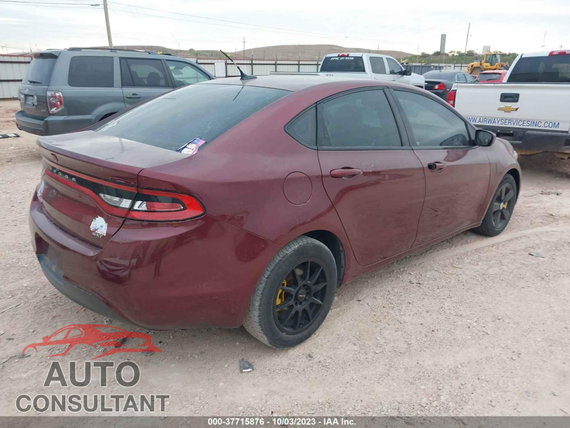 DODGE DART 2015 - 1C3CDFBB9FD238258