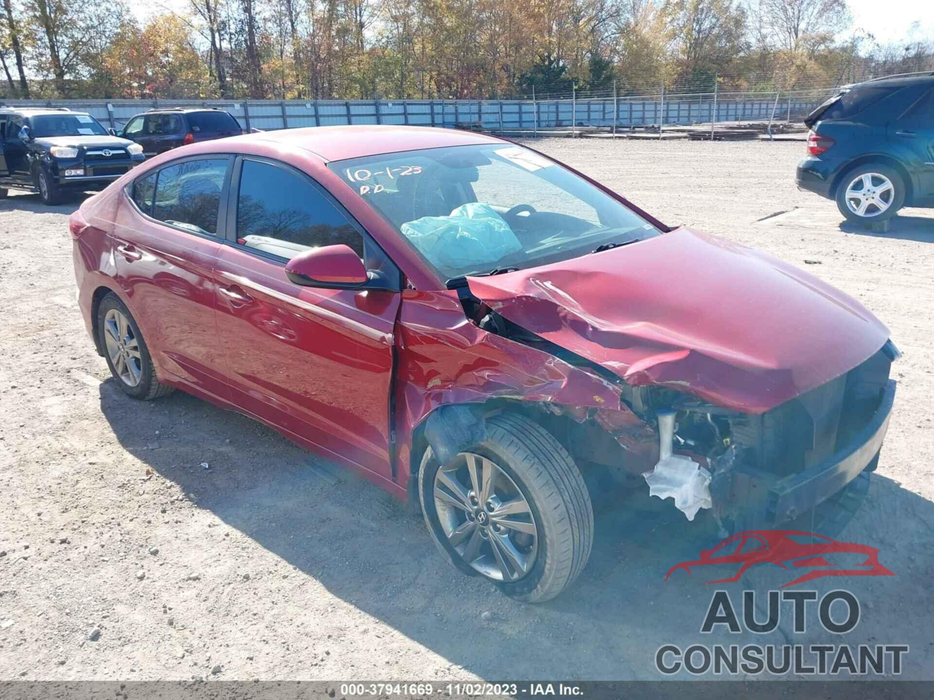 HYUNDAI ELANTRA 2017 - KMHD84LF9HU407798