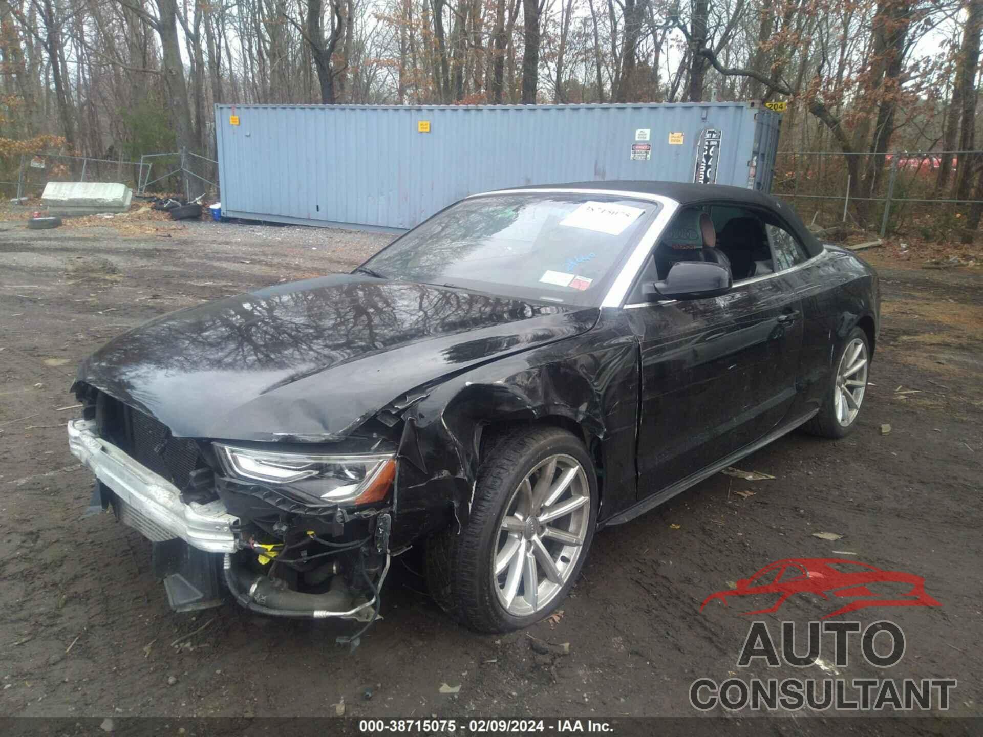 AUDI A5 CABRIOLET 2017 - WAUD2AFH4HN004093