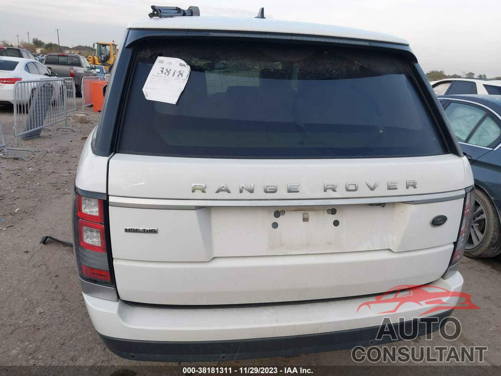 LAND ROVER RANGE ROVER 2016 - SALGS2KF0GA296947