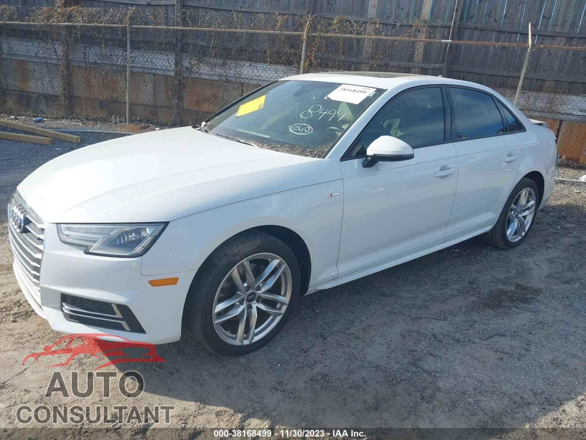 AUDI A4 2017 - WAUKMAF45HN060204