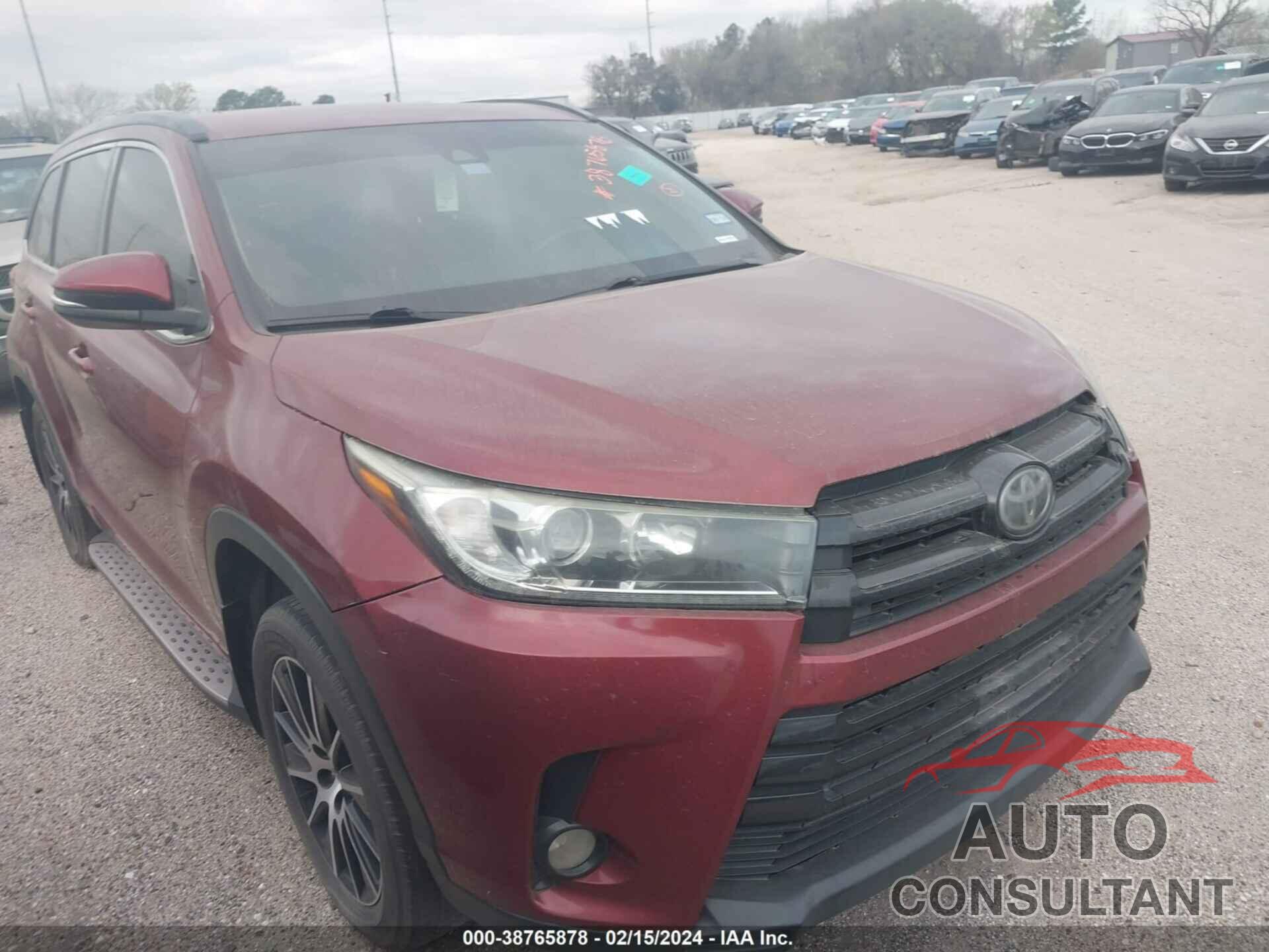 TOYOTA HIGHLANDER 2017 - 5TDKZRFH1HS509569