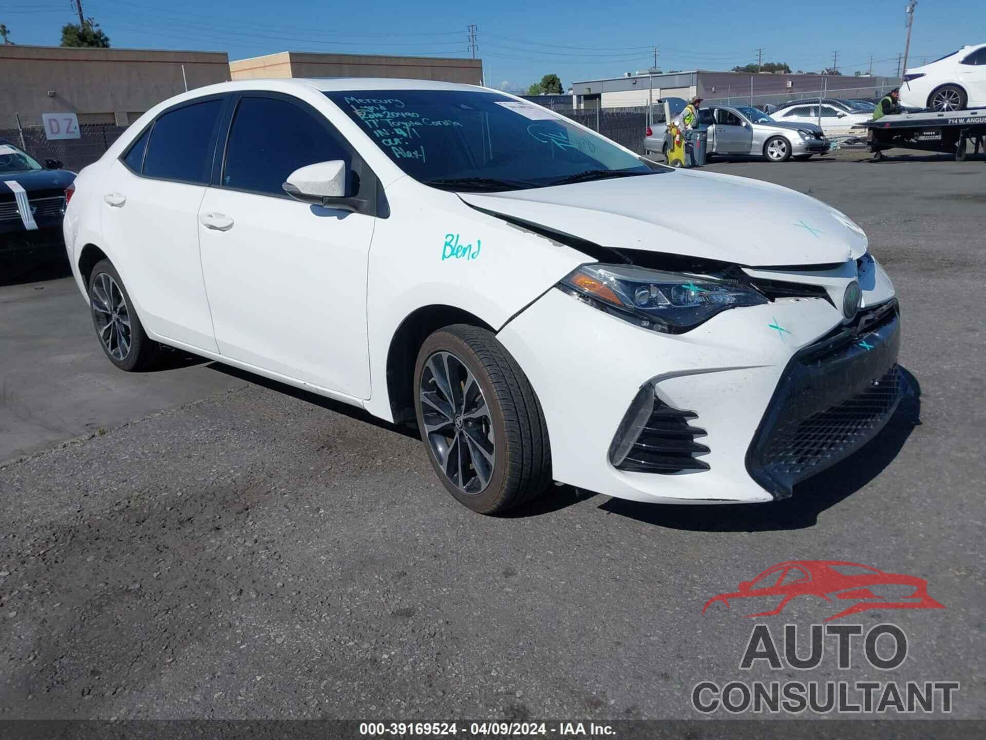 TOYOTA COROLLA 2017 - 5YFBURHE5HP575746