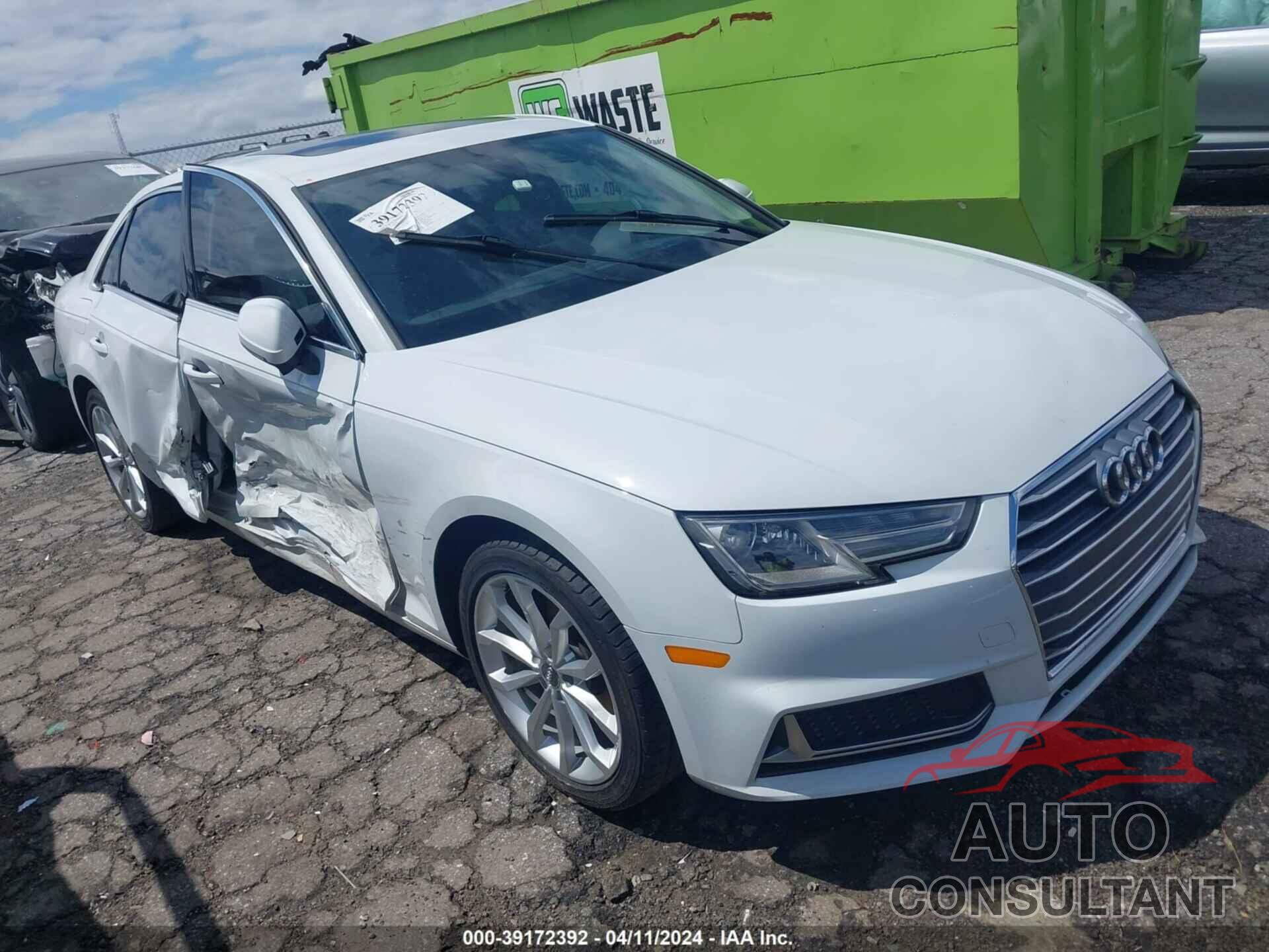 AUDI A4 2019 - WAUGMAF49KN001850