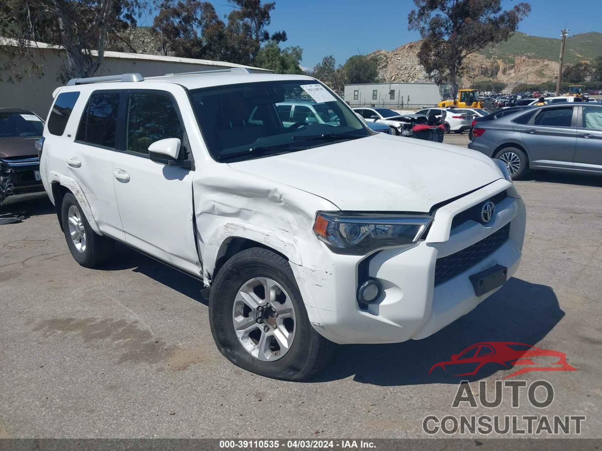 TOYOTA 4RUNNER 2016 - JTEZU5JRXG5124176