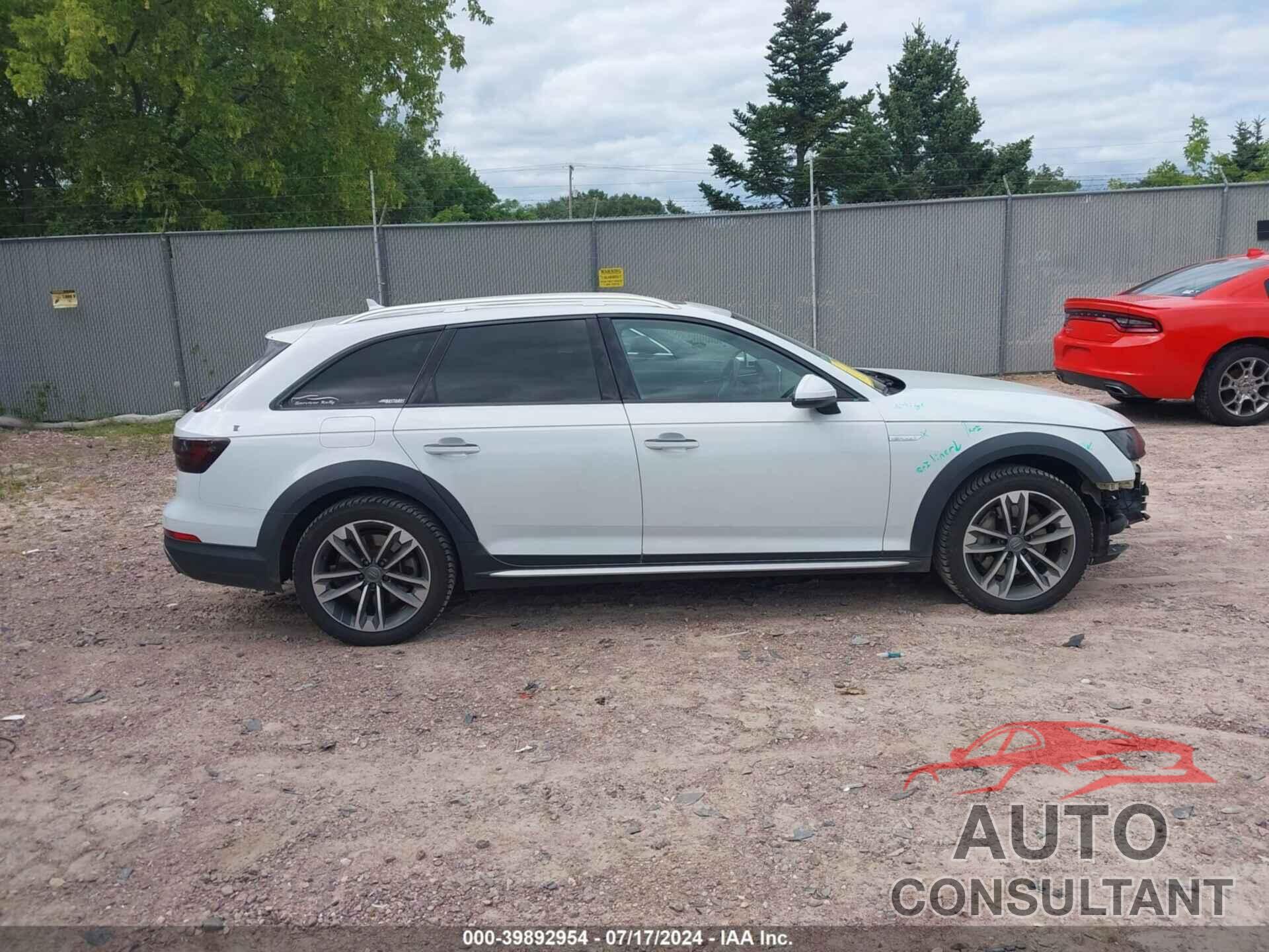 AUDI A4 ALLROAD 2018 - WA18NAF47JA218575