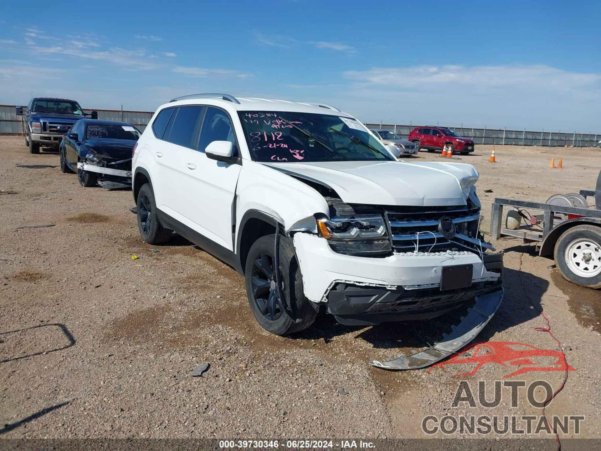 VOLKSWAGEN ATLAS 2019 - 1V2WP2CAXKC598118