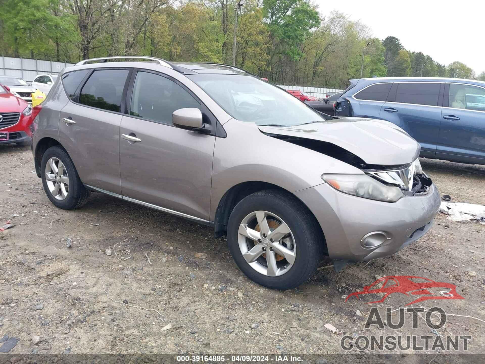 NISSAN MURANO 2010 - JN8AZ1MU9AW018593
