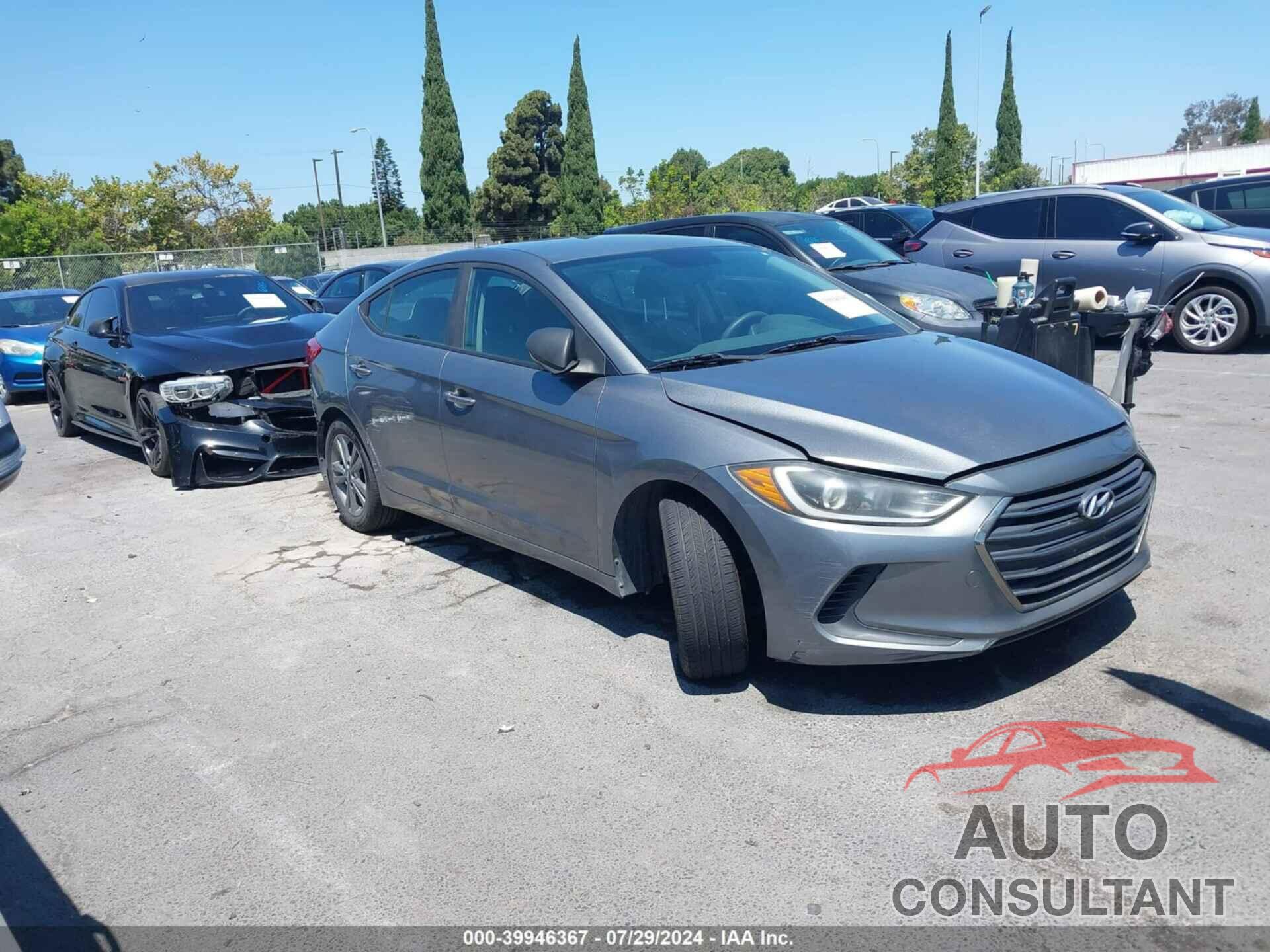 HYUNDAI ELANTRA 2017 - KMHD84LF3HU191138