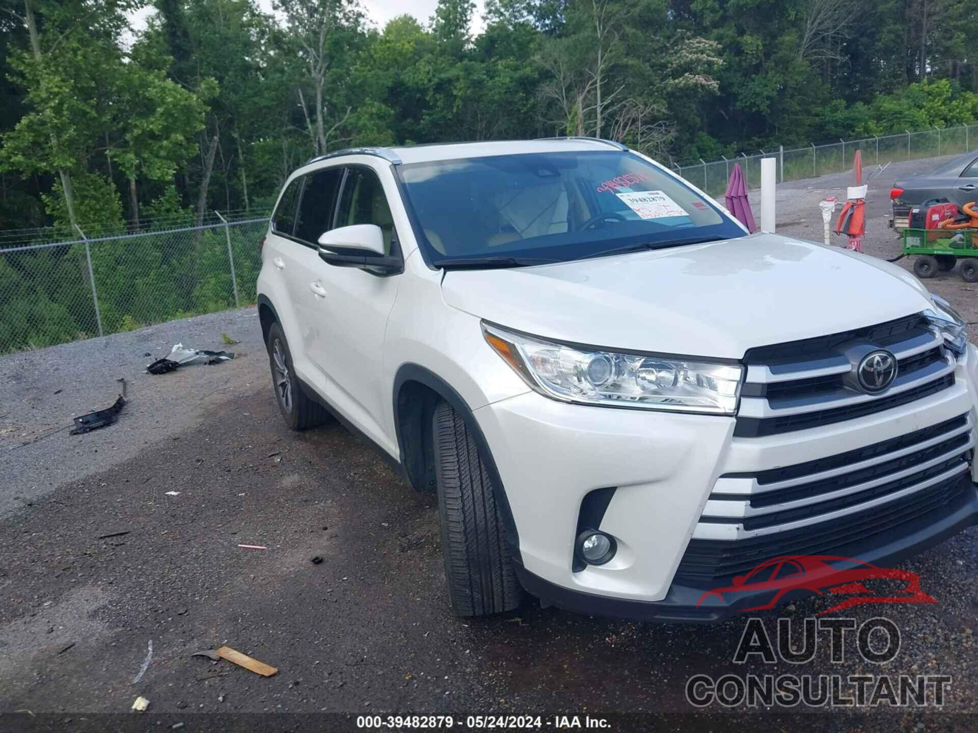 TOYOTA HIGHLANDER 2019 - 5TDKZRFH1KS316037