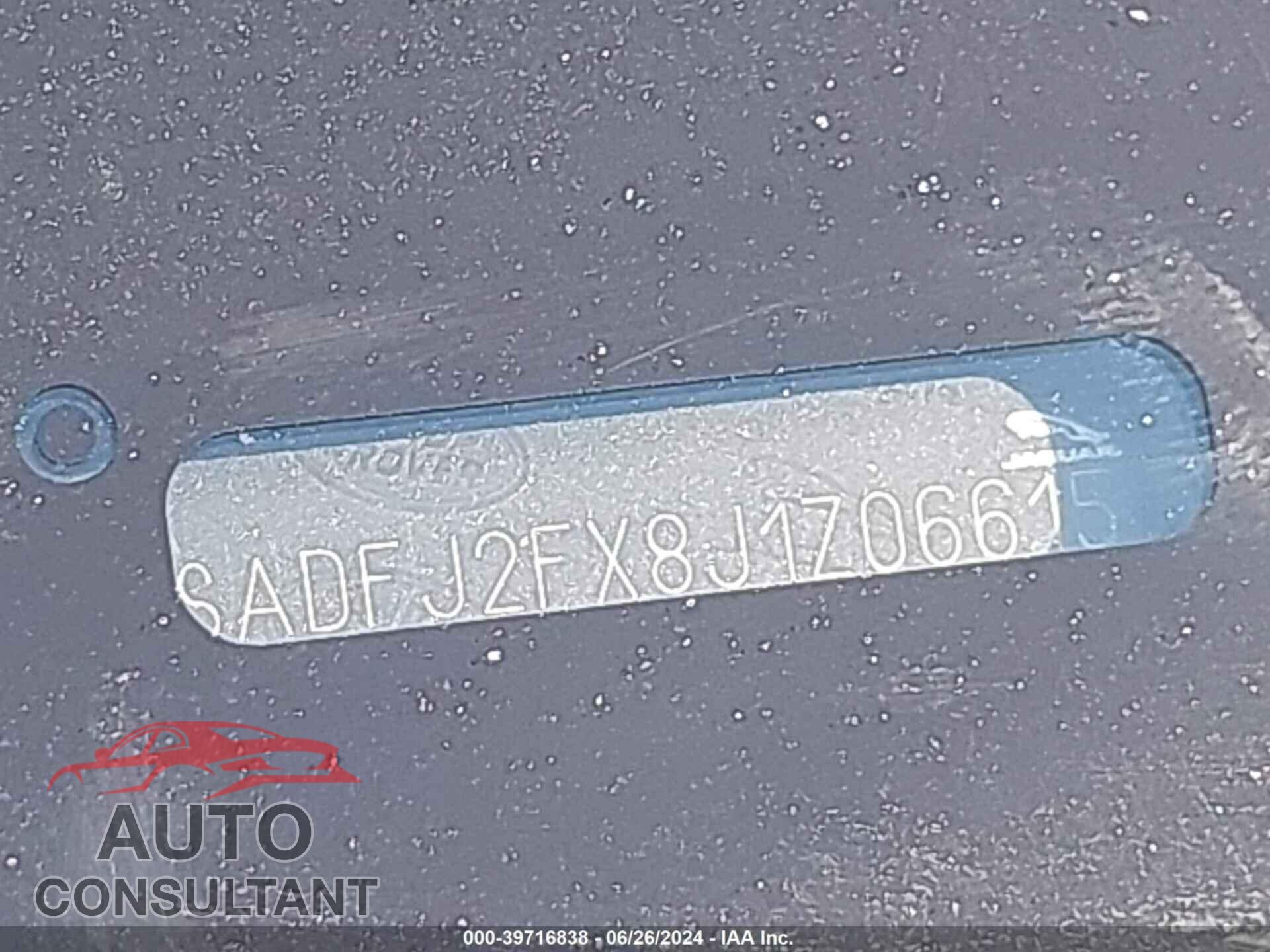 JAGUAR E-PACE 2018 - SADFJ2FX8J1Z06615