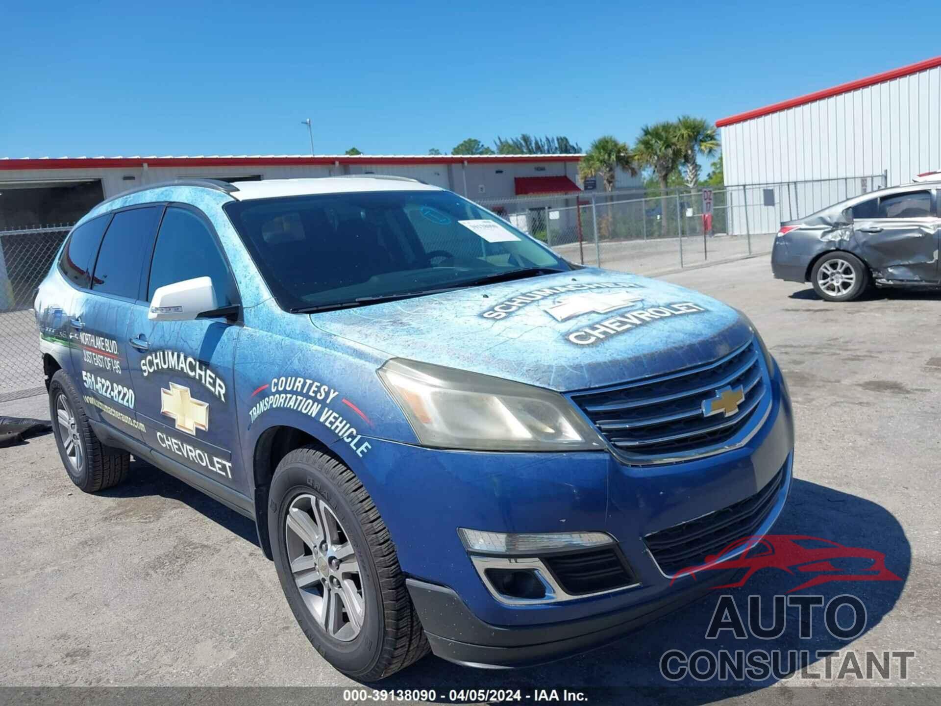 CHEVROLET TRAVERSE 2016 - 1GNKRGKD6GJ282812