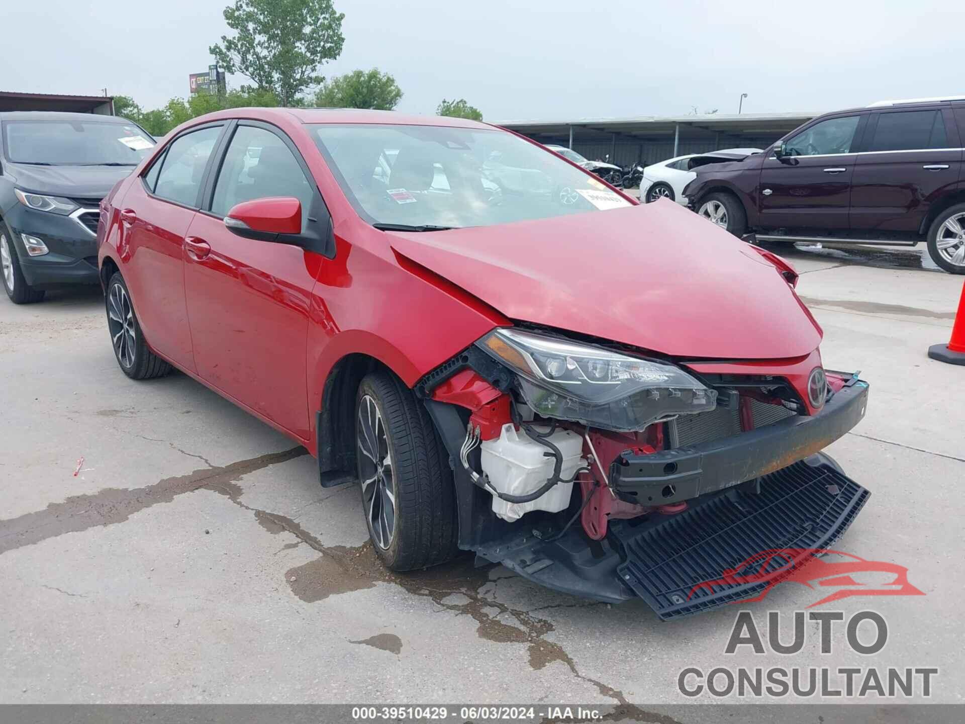 TOYOTA COROLLA 2019 - 2T1BURHE0KC239722