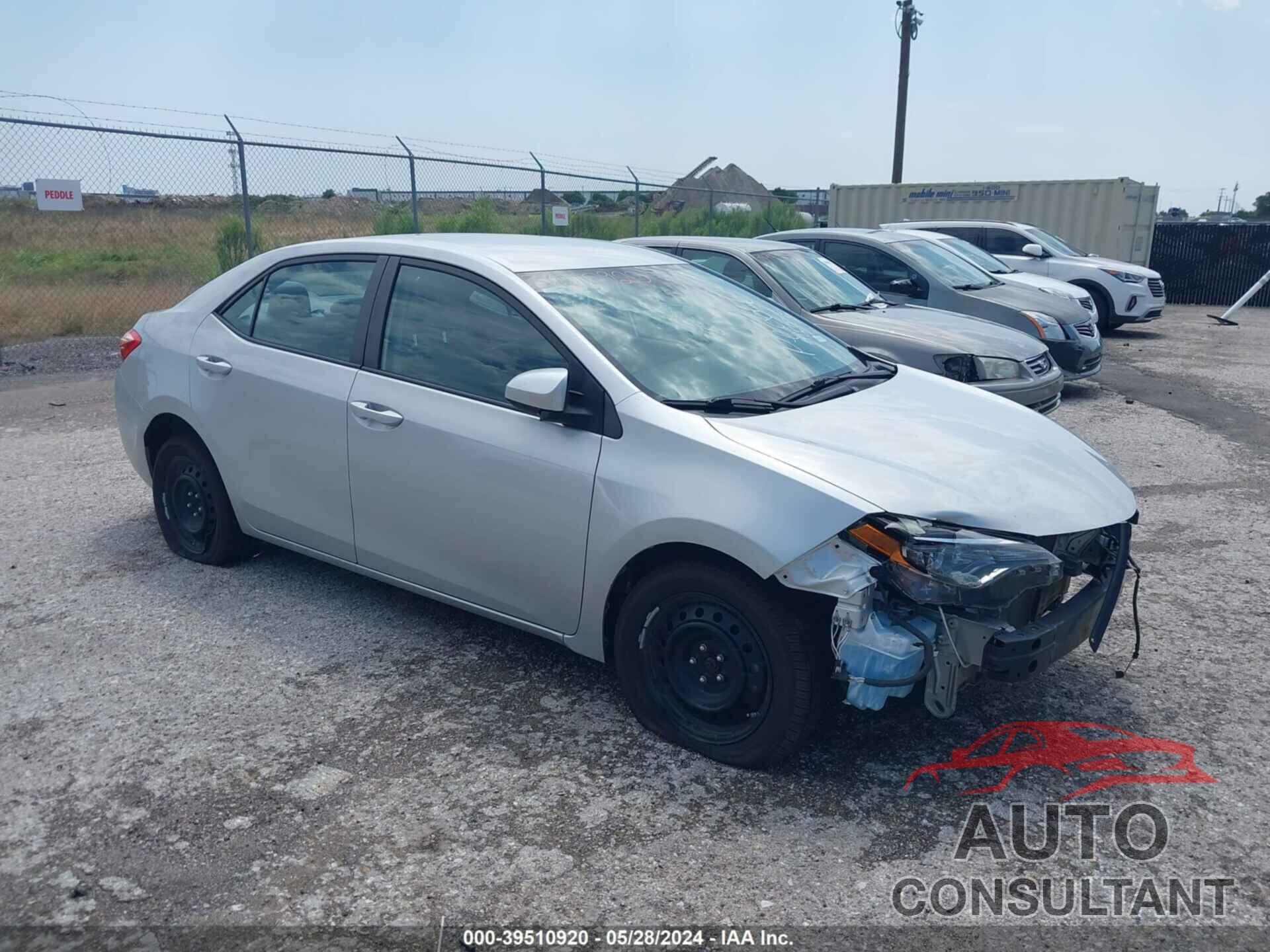 TOYOTA COROLLA 2019 - 5YFBURHE5KP915002