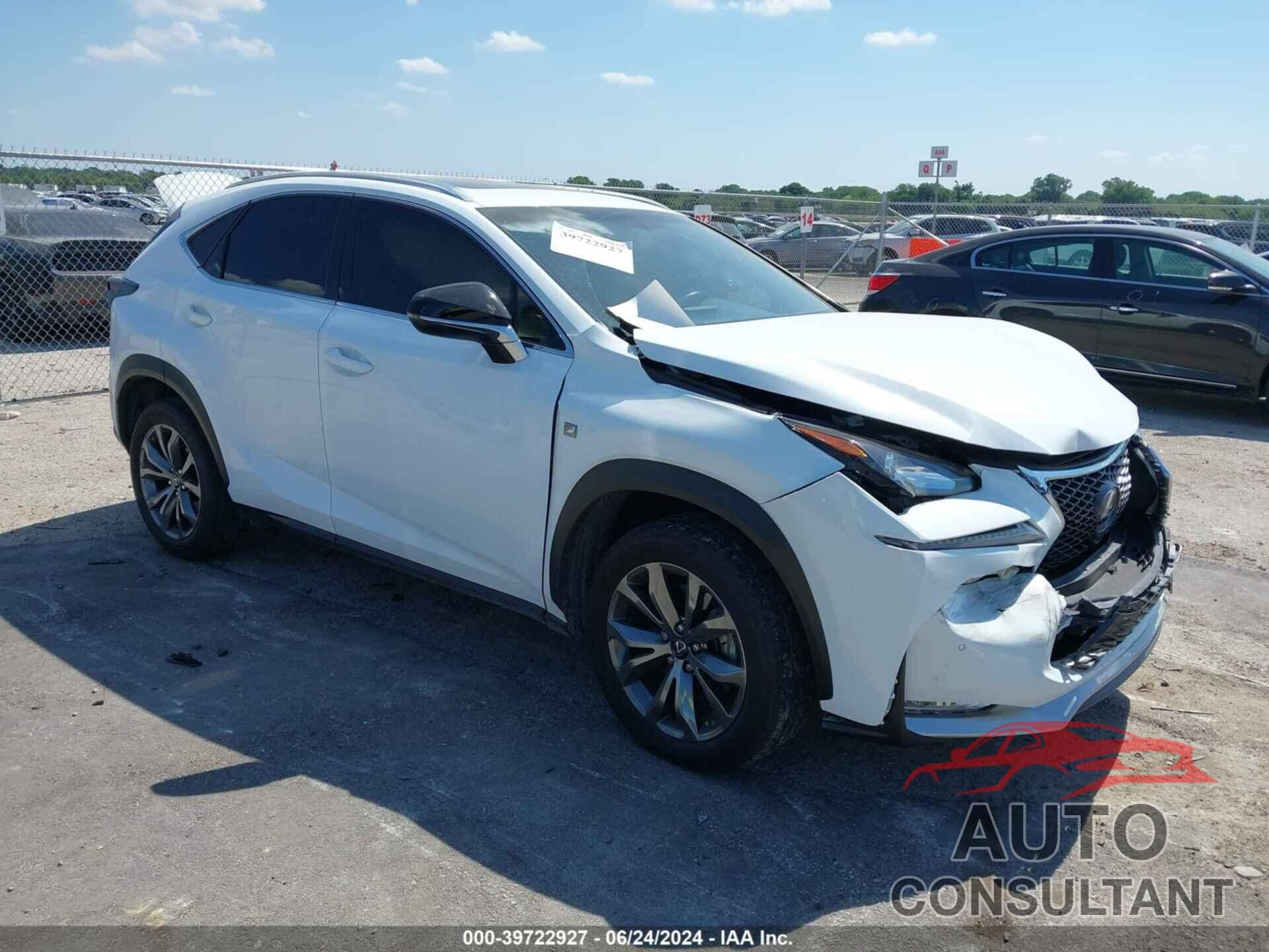 LEXUS NX 200T 2016 - JTJBARBZ1G2050925