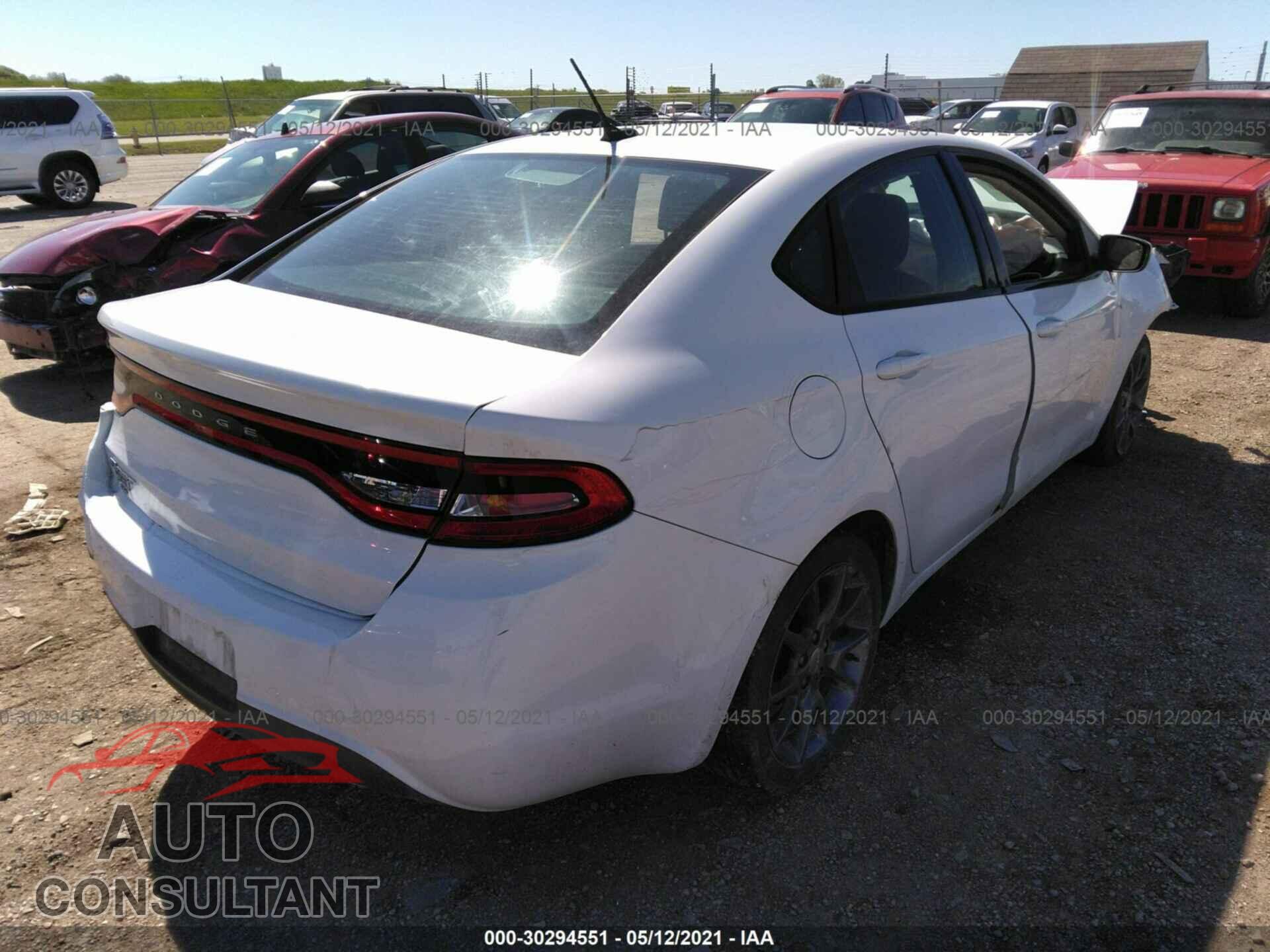 DODGE DART 2016 - 1C3CDFAA3GD533589
