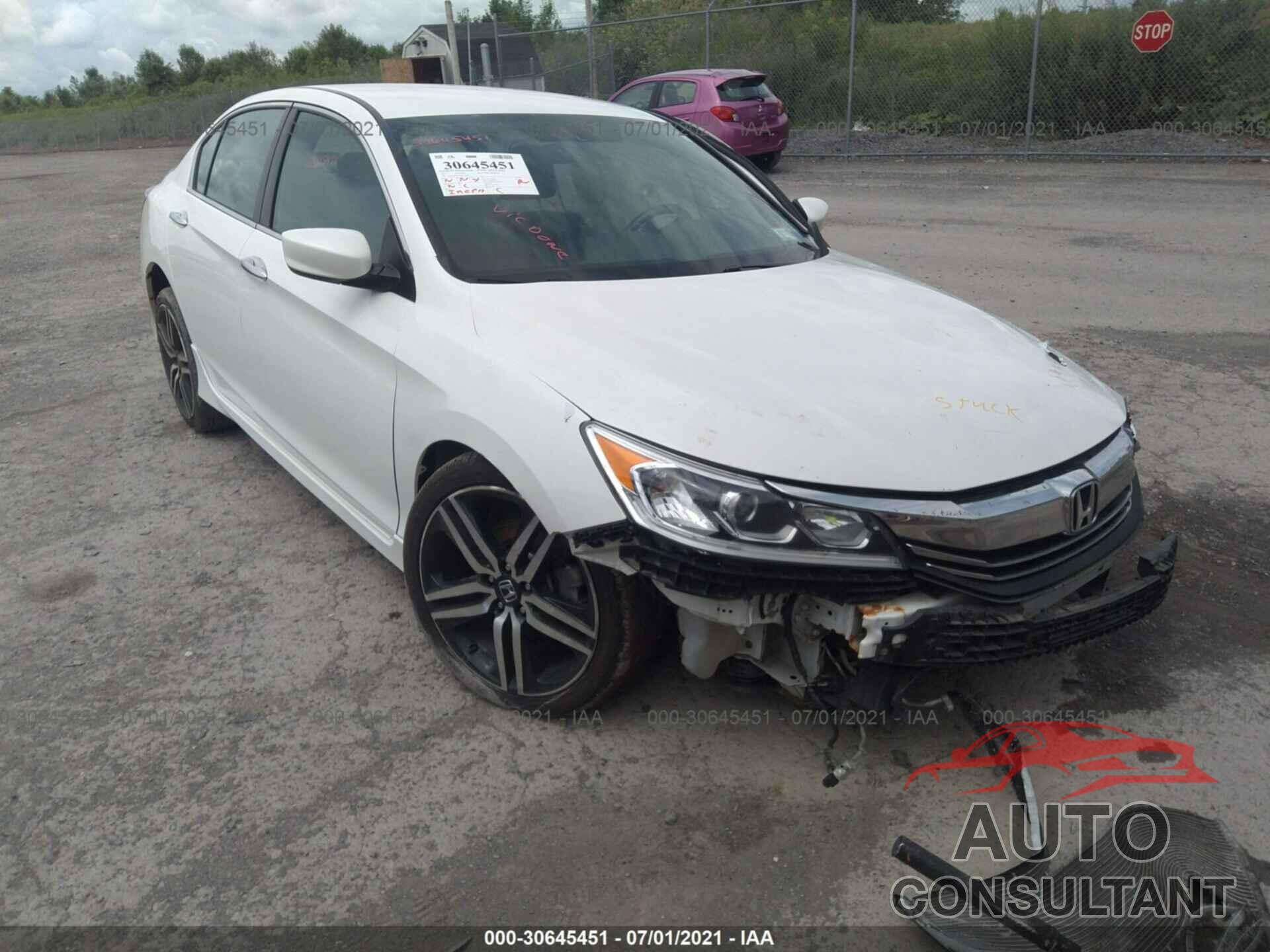 HONDA ACCORD SEDAN 2017 - 1HGCR2F5XHA074244