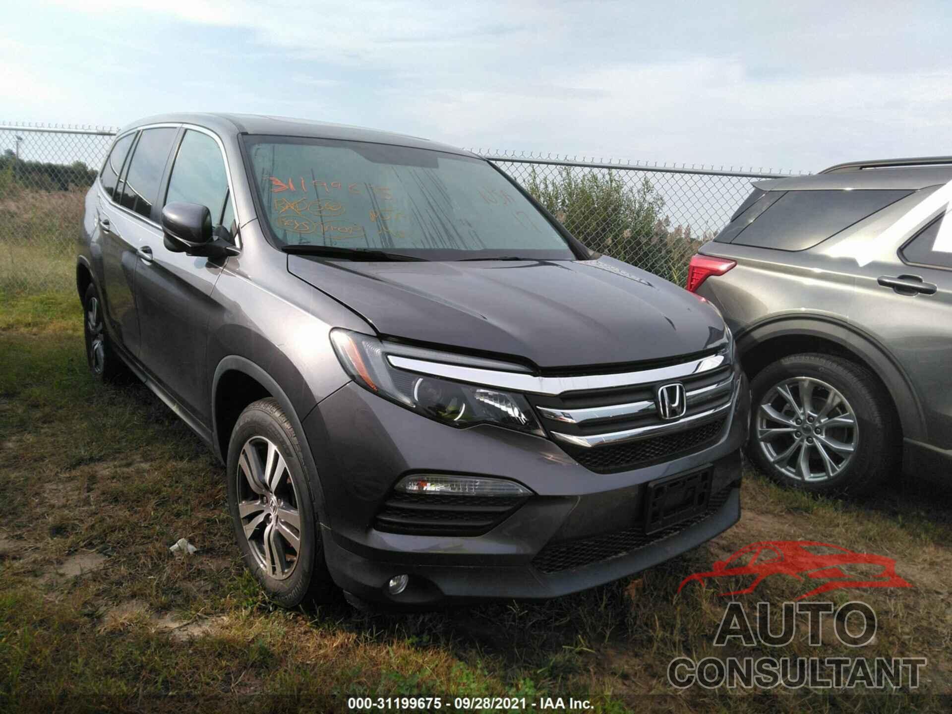 HONDA PILOT 2017 - 5FNYF6H59HB101426