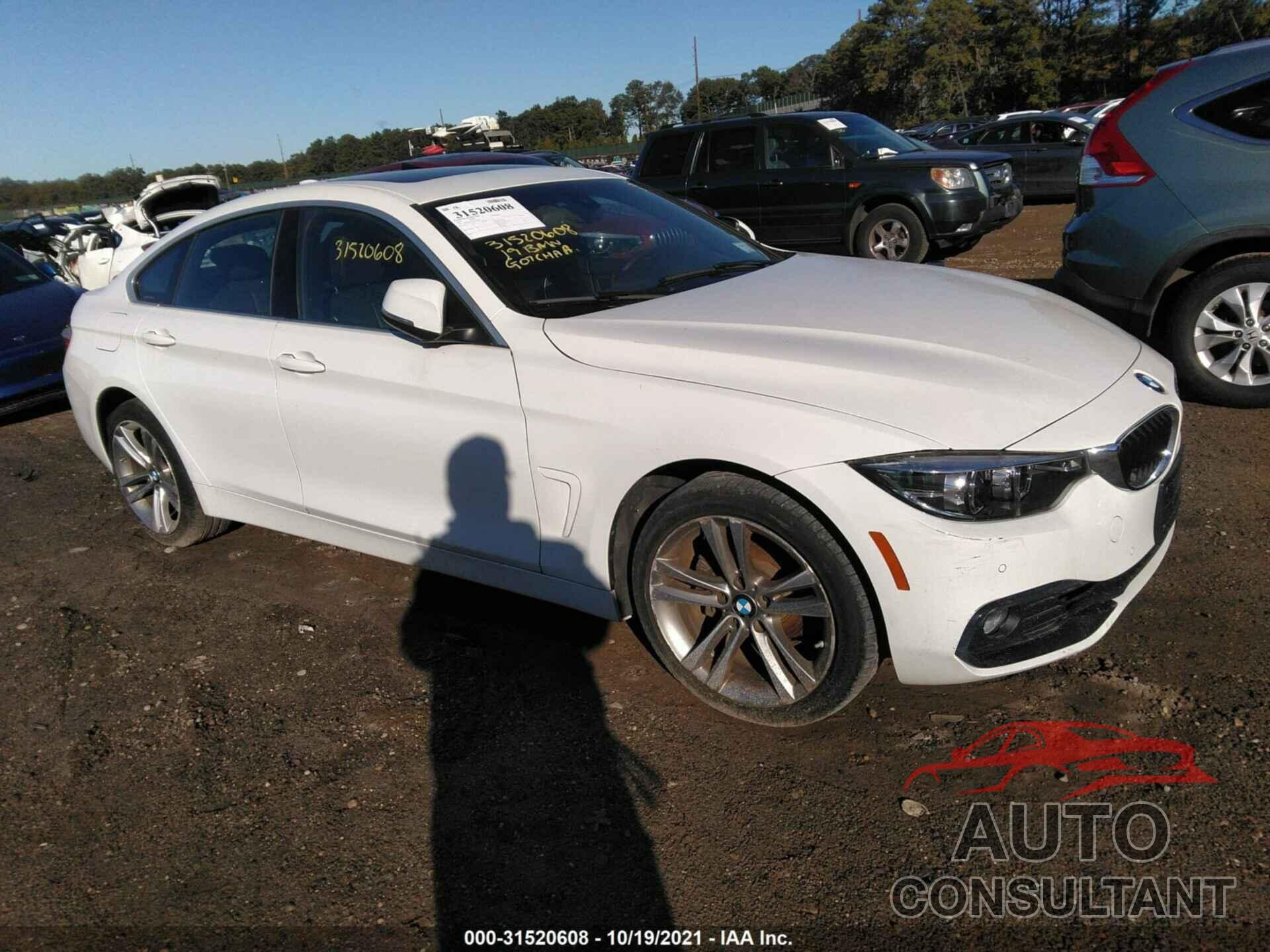 BMW 4 SERIES 2019 - WBA4J3C53KBL06086