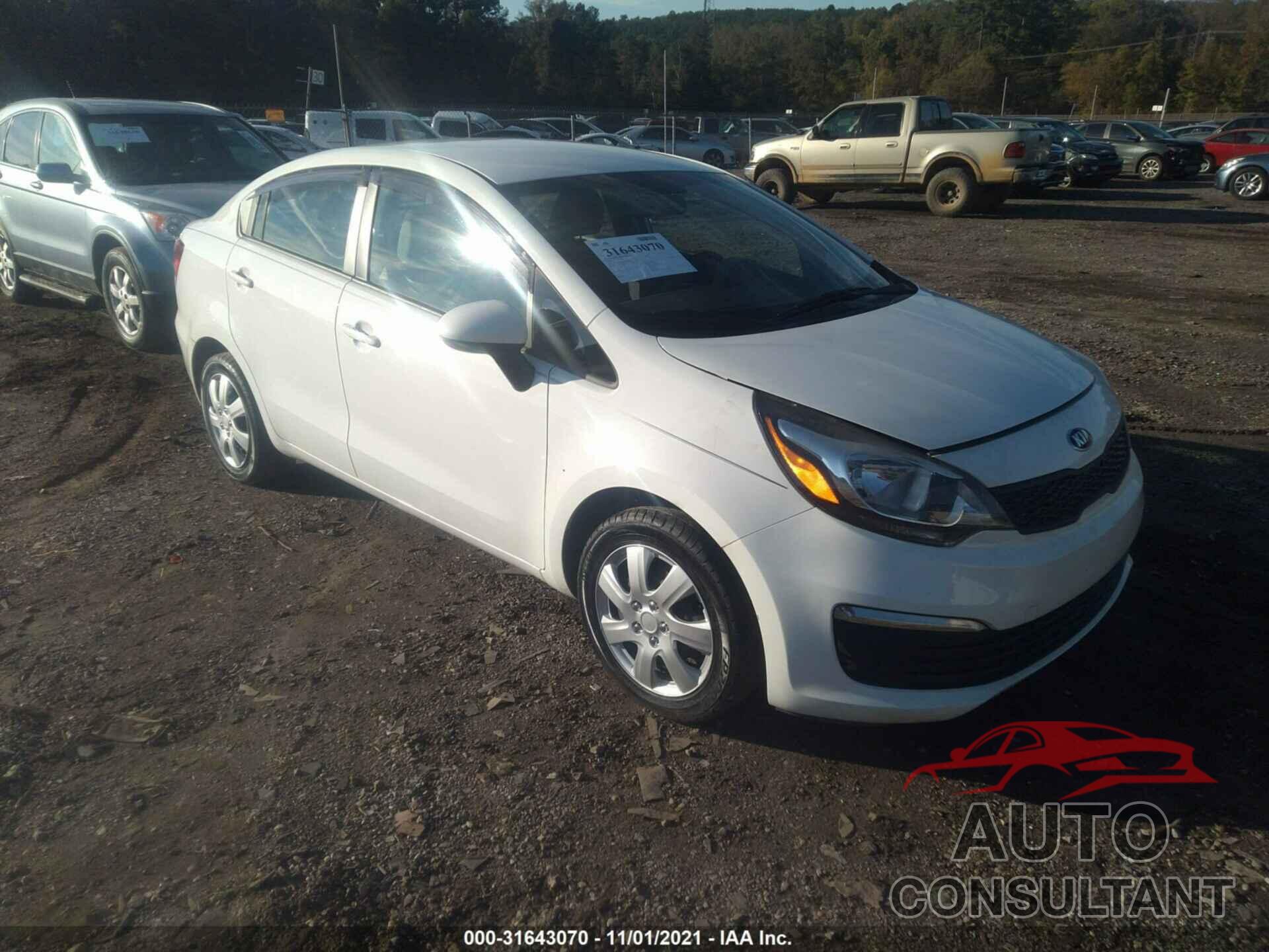 KIA RIO 2016 - KNADM4A32G6658655