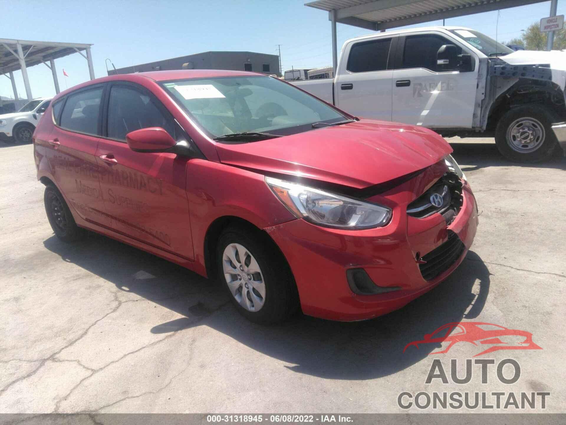 HYUNDAI ACCENT 2016 - KMHCT5AE2GU251676