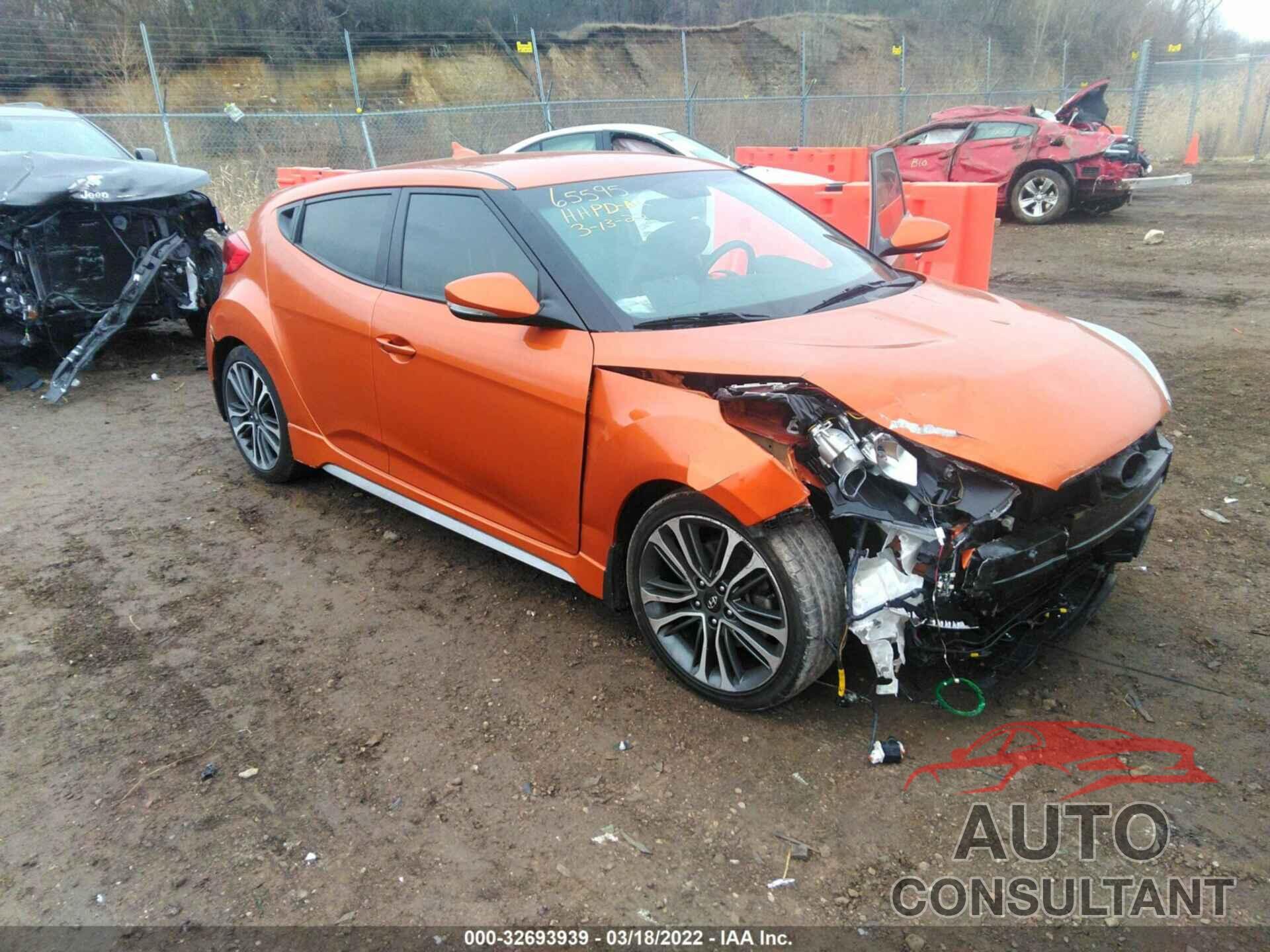 HYUNDAI VELOSTER 2016 - KMHTC6AE2GU270587