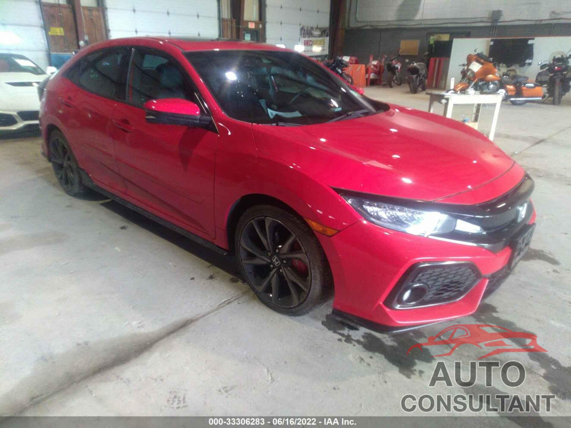 HONDA CIVIC HATCHBACK 2018 - SHHFK7H91JU404426