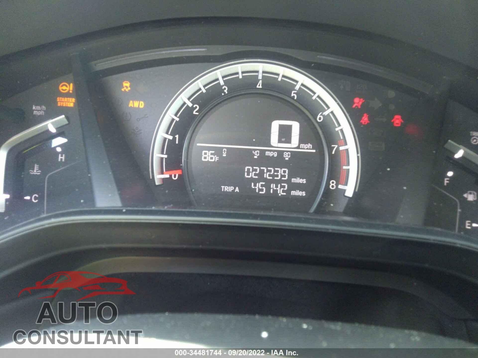 HONDA CR-V 2019 - 2HKRW6H35KH226306