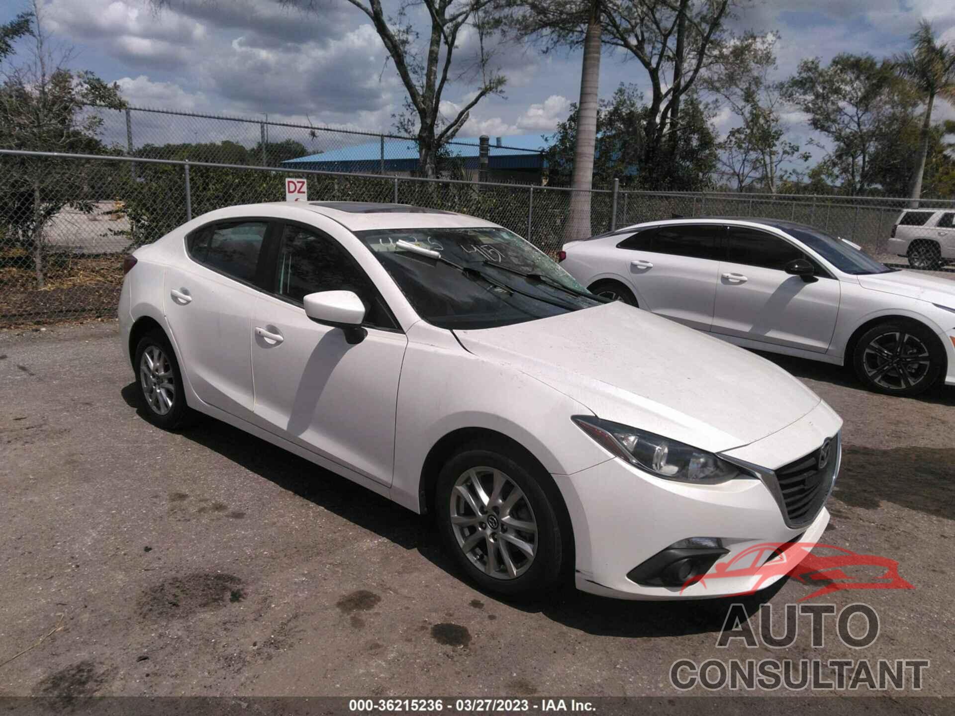 MAZDA MAZDA3 2015 - JM1BM1W73F1254151