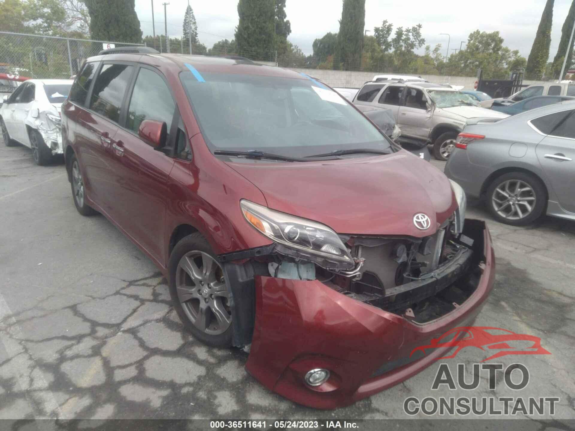 TOYOTA SIENNA 2017 - 5TDXZ3DC2HS769795