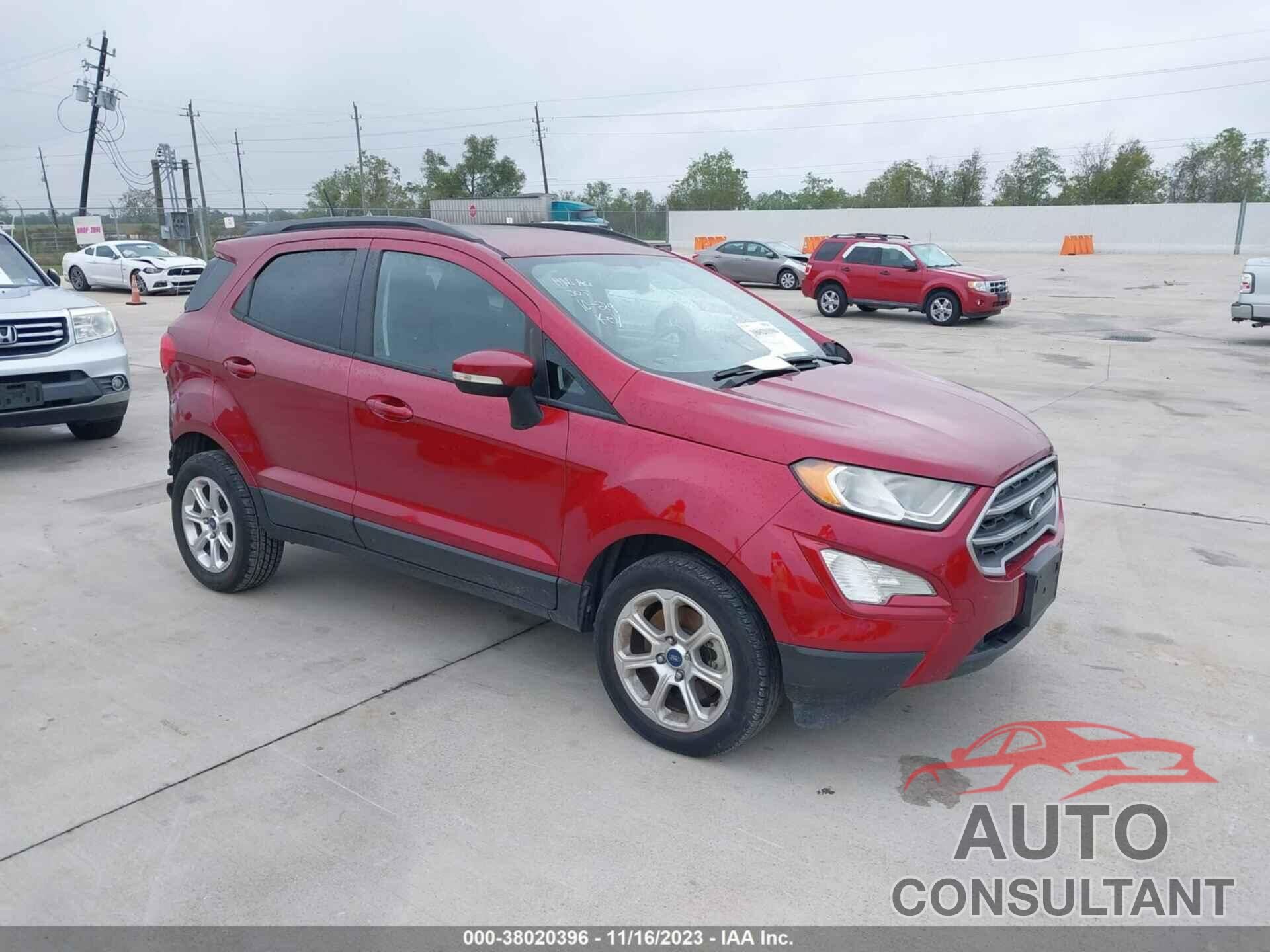 FORD ECOSPORT 2018 - MAJ3P1TE3JC174298