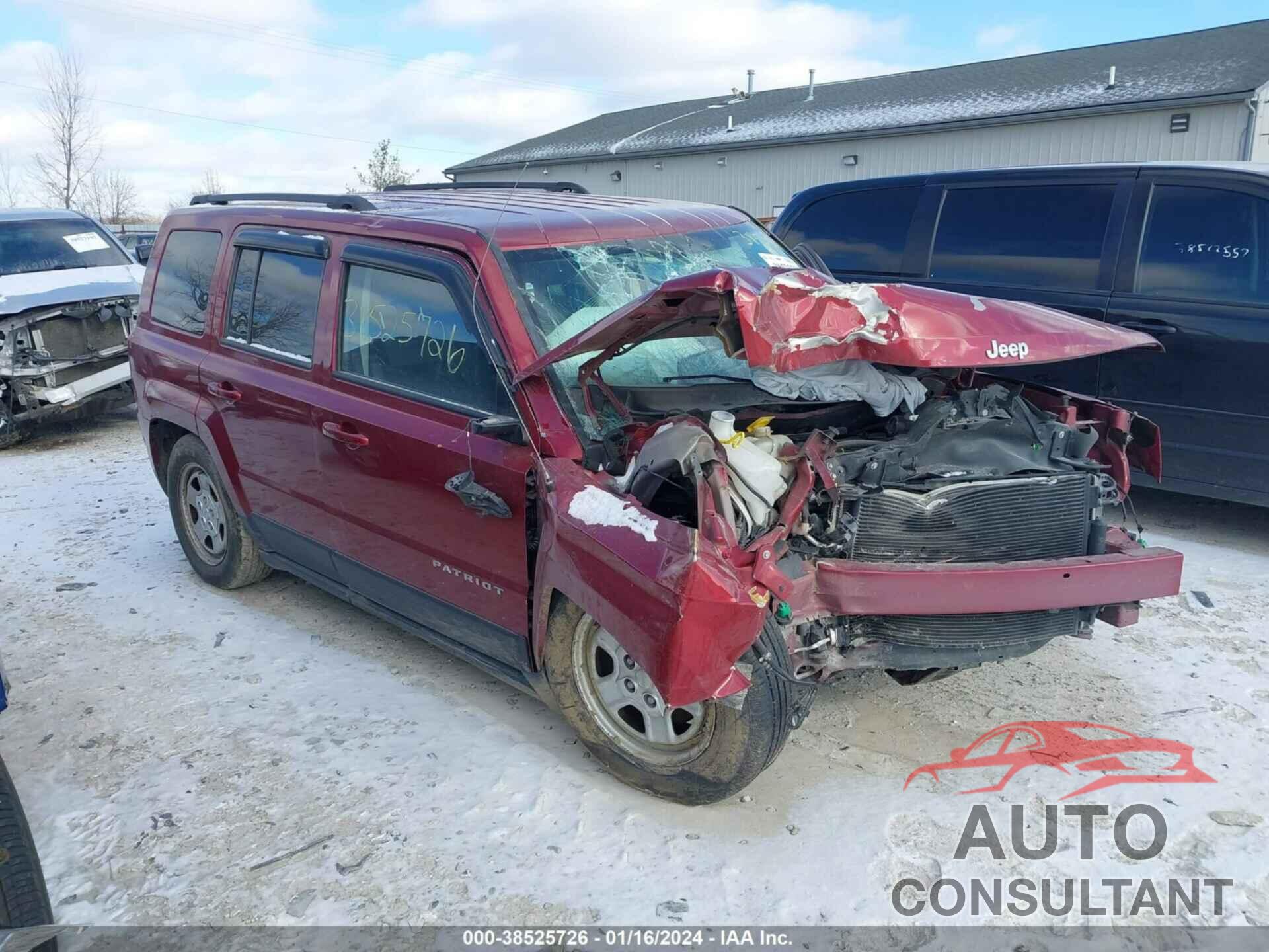 JEEP PATRIOT 2016 - 1C4NJPBAXGD811356