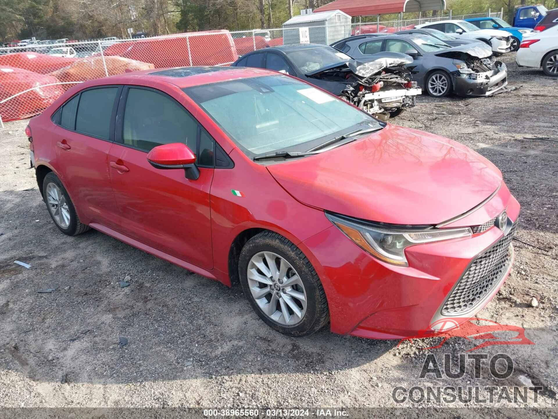 TOYOTA COROLLA 2020 - JTDHPRAE2LJ001260