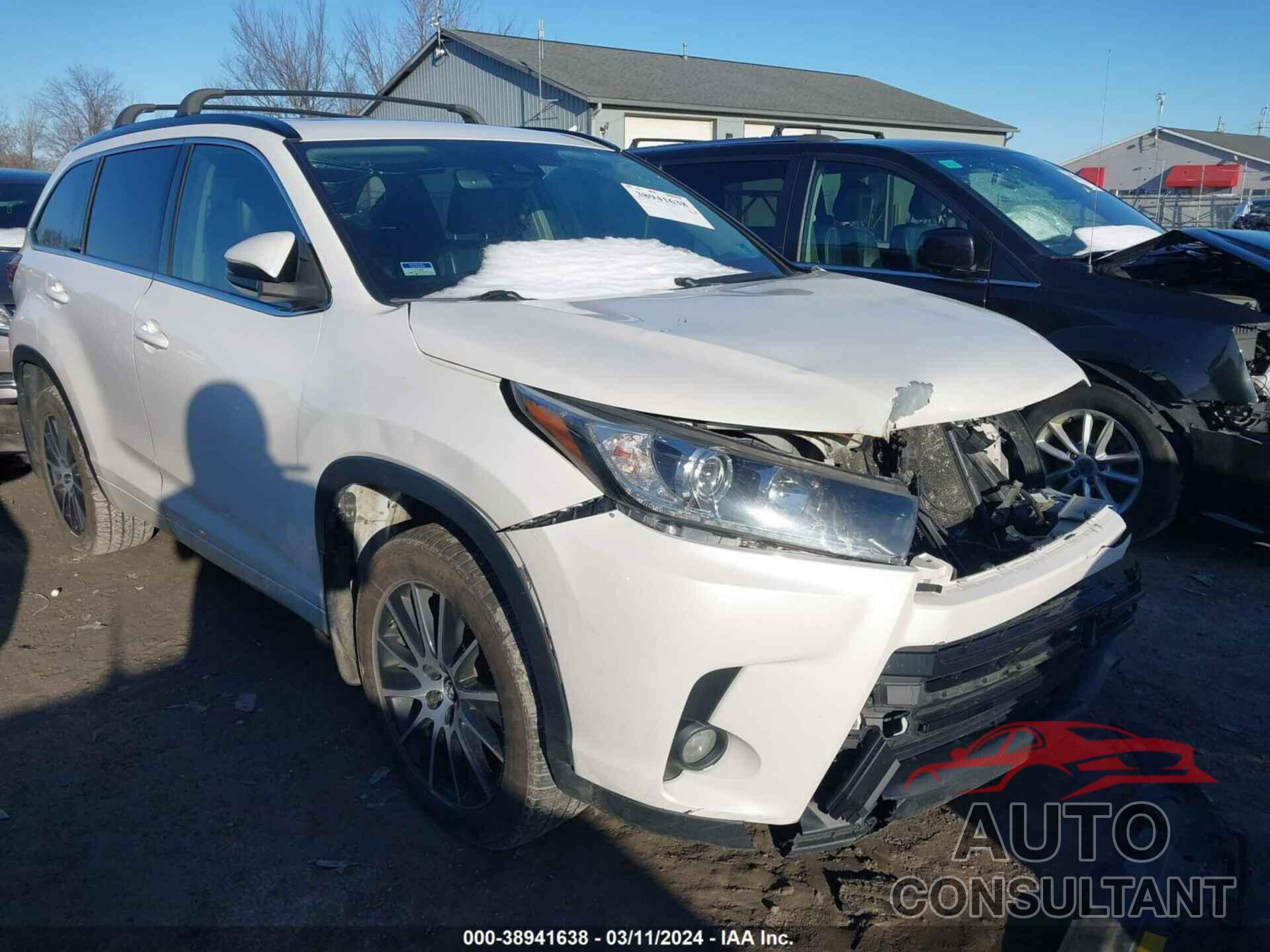 TOYOTA HIGHLANDER 2017 - 5TDJZRFH4HS392937