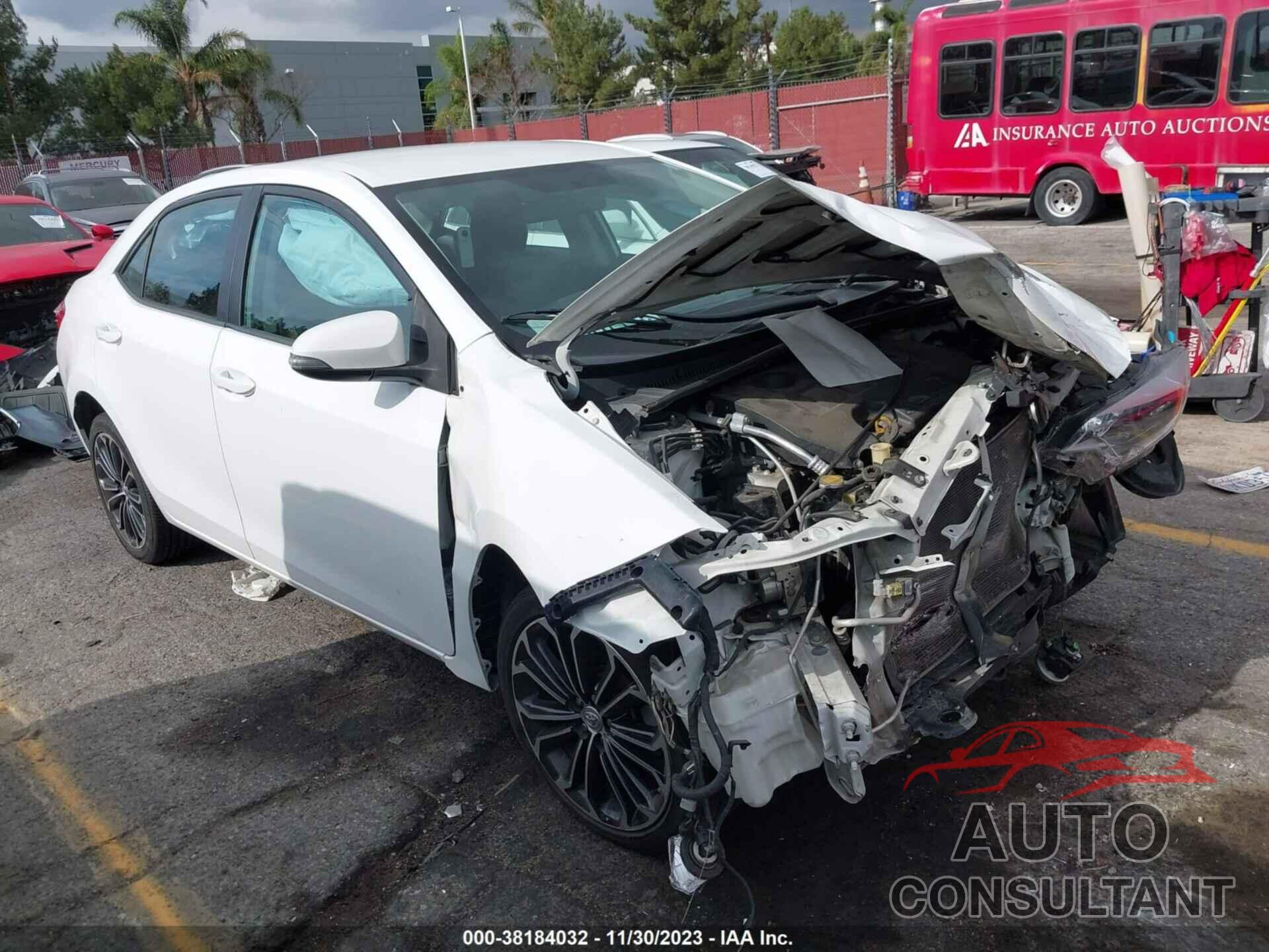 TOYOTA COROLLA 2016 - 5YFBURHE8GP415777
