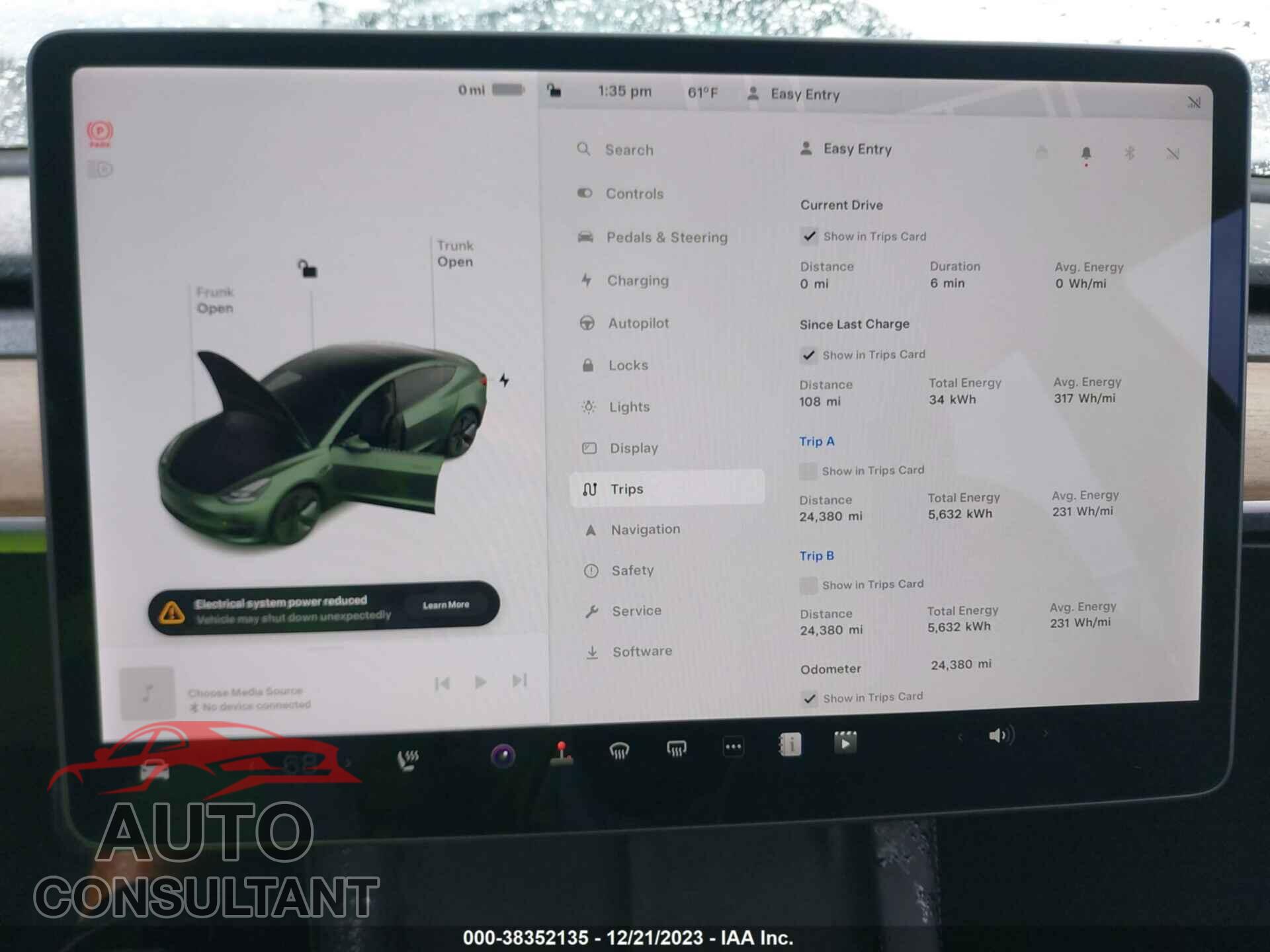 TESLA MODEL 3 2021 - 5YJ3E1EA7MF872964